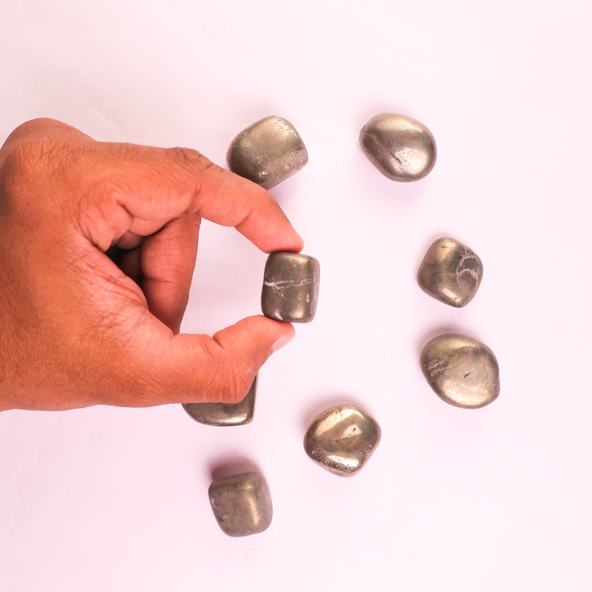 NATURAL PYRITE TUMBLE