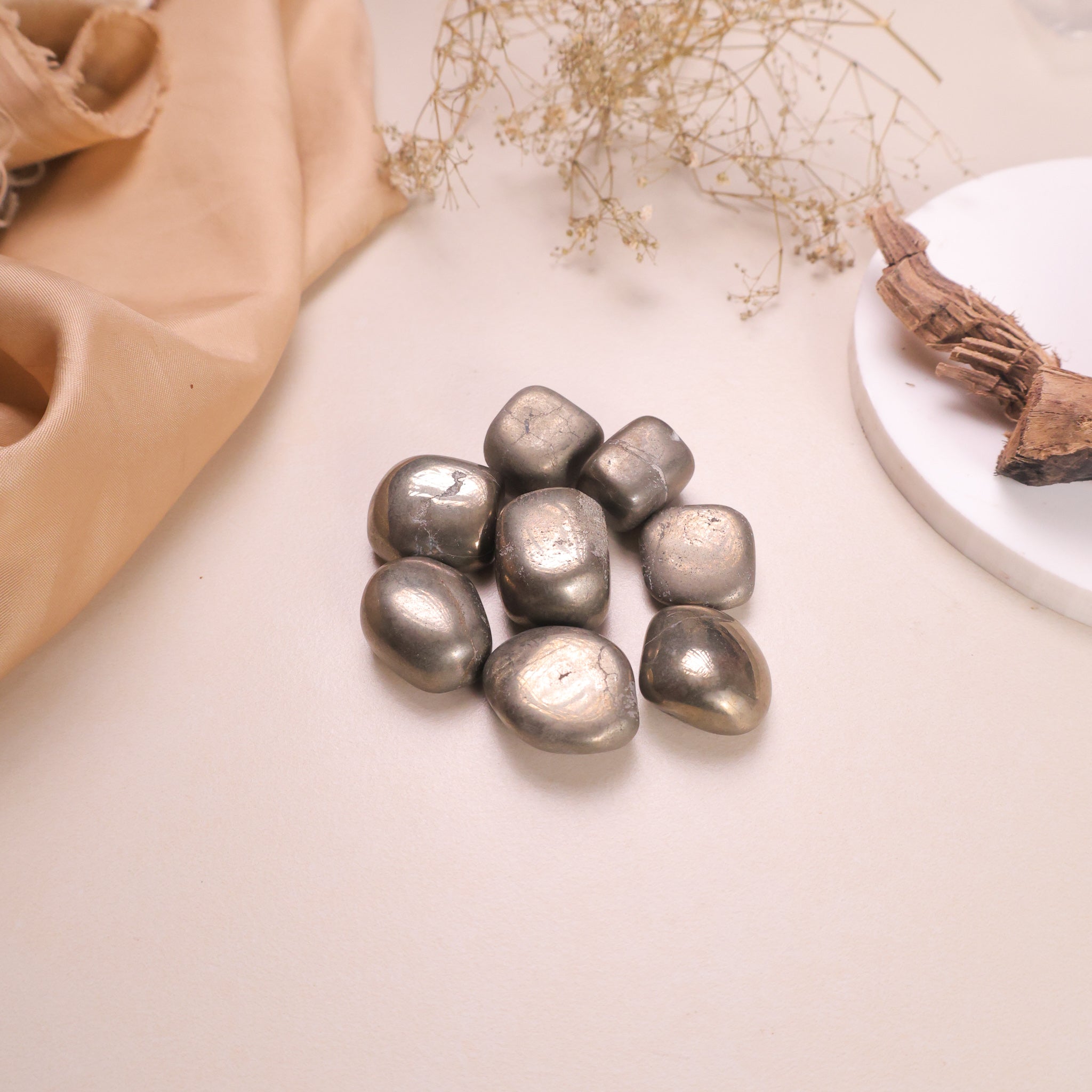 NATURAL PYRITE TUMBLE