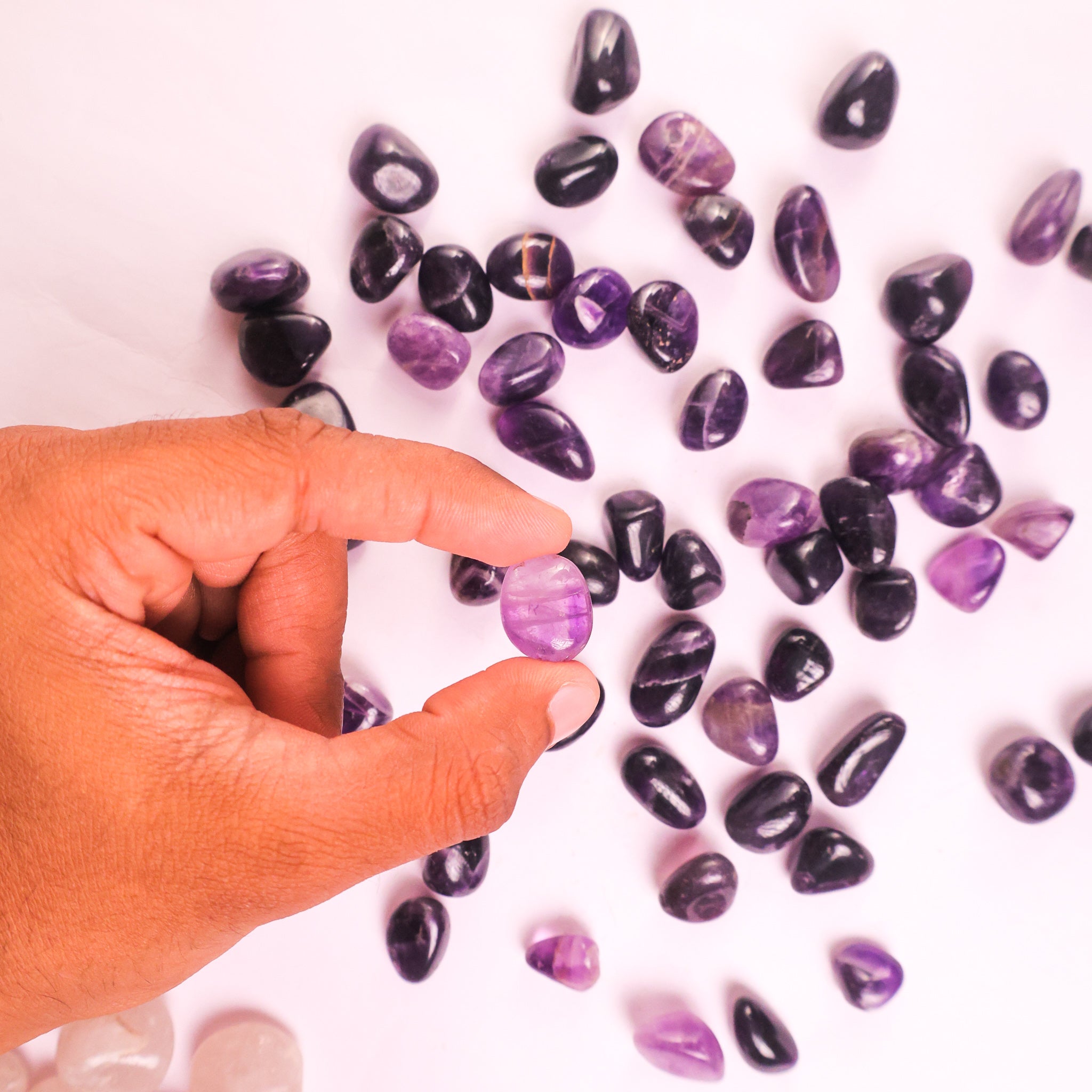 NATURAL AMETHYST TUMBLES