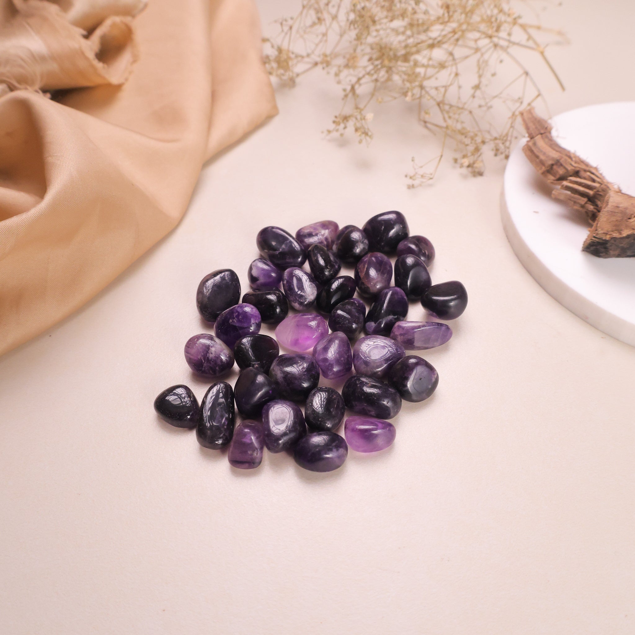 NATURAL AMETHYST TUMBLES