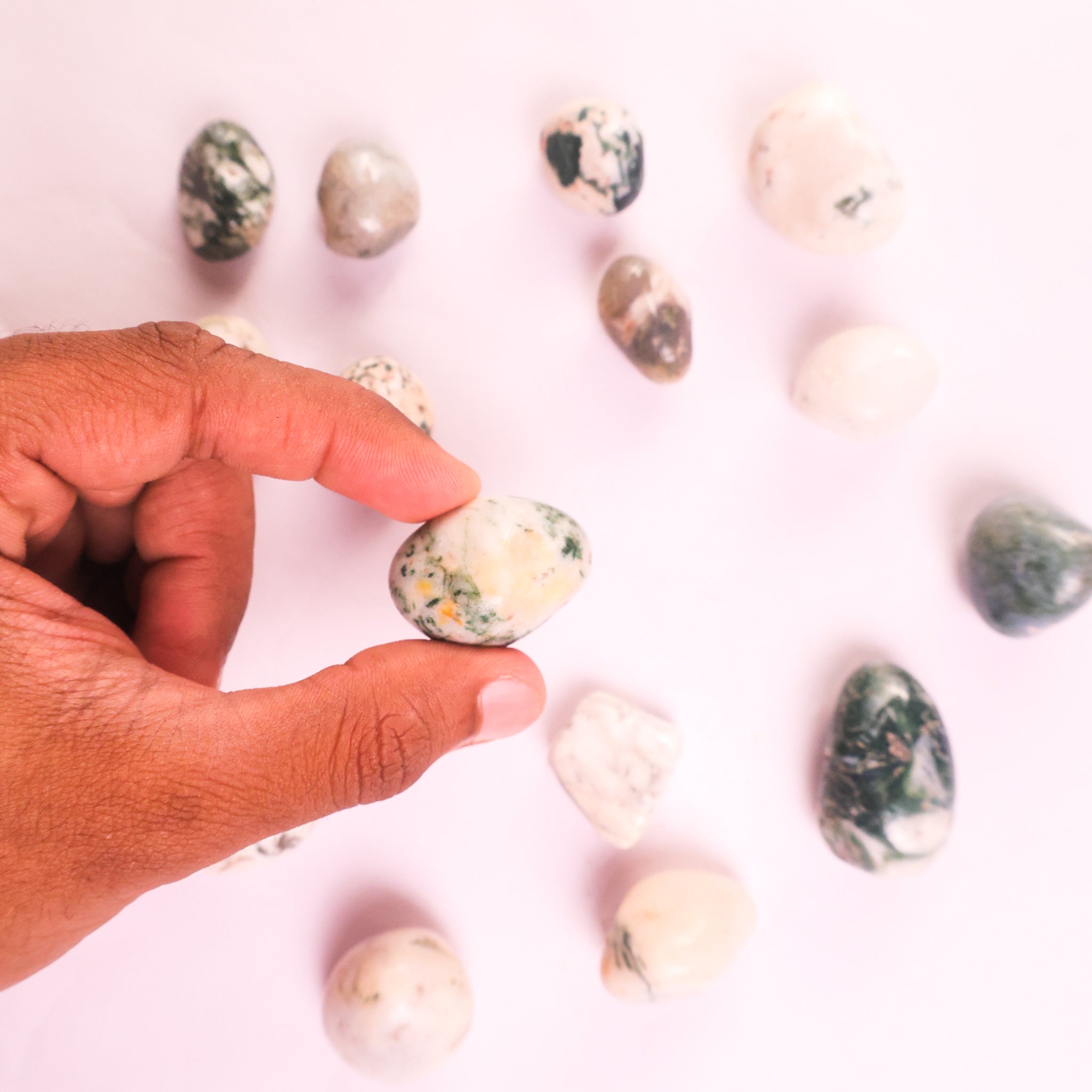 NATURAL TREE AGATE TUMBLE