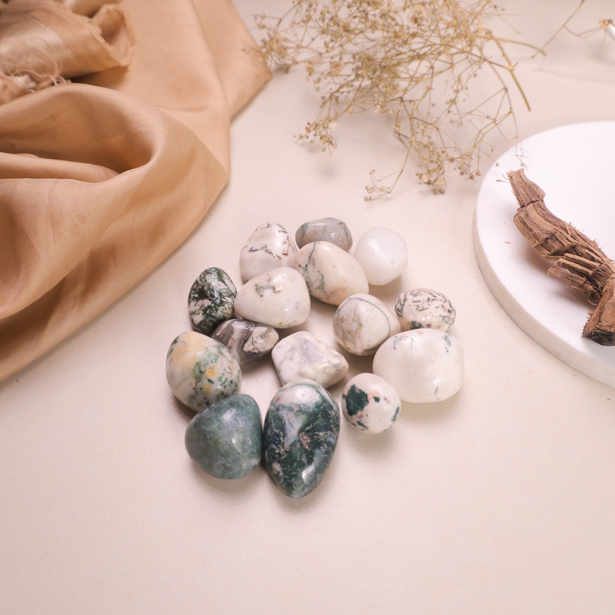 NATURAL TREE AGATE TUMBLE