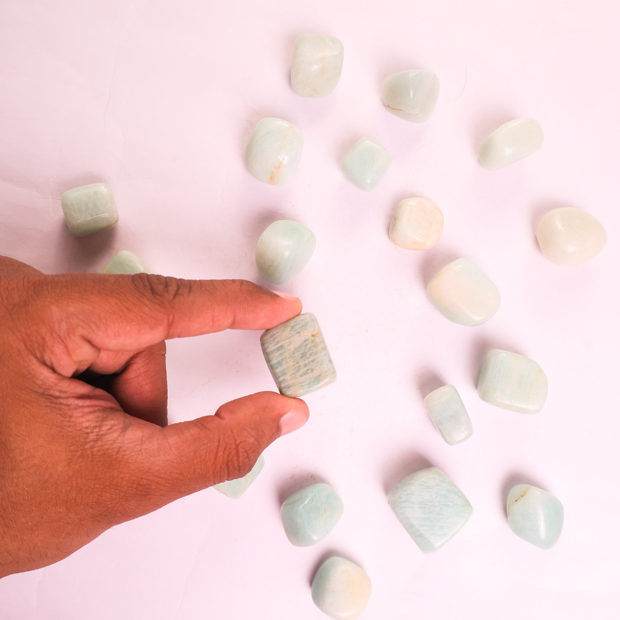 NATURAL AMAZONITE TUMBLE