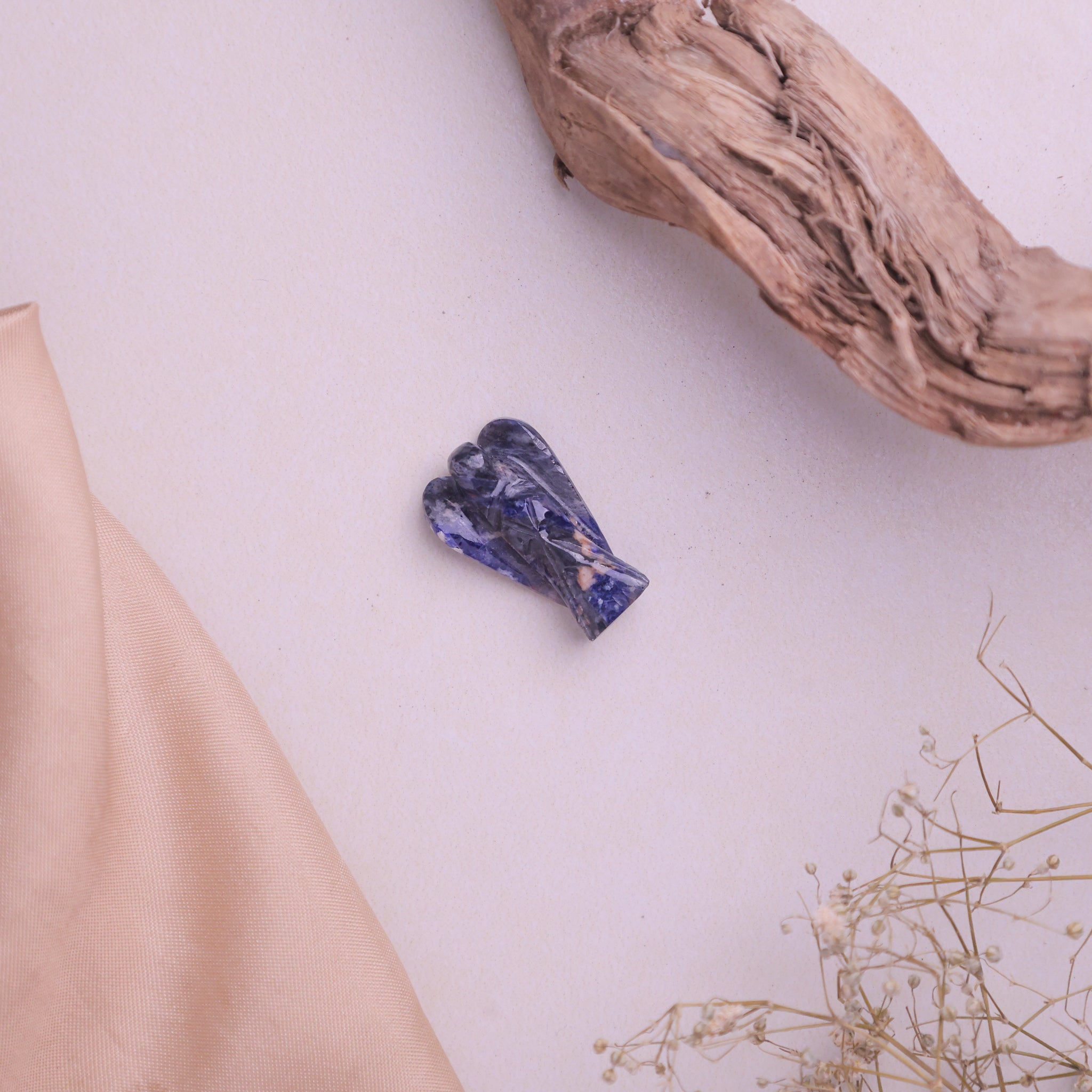 Natural Sodalite Angel 2 Inch