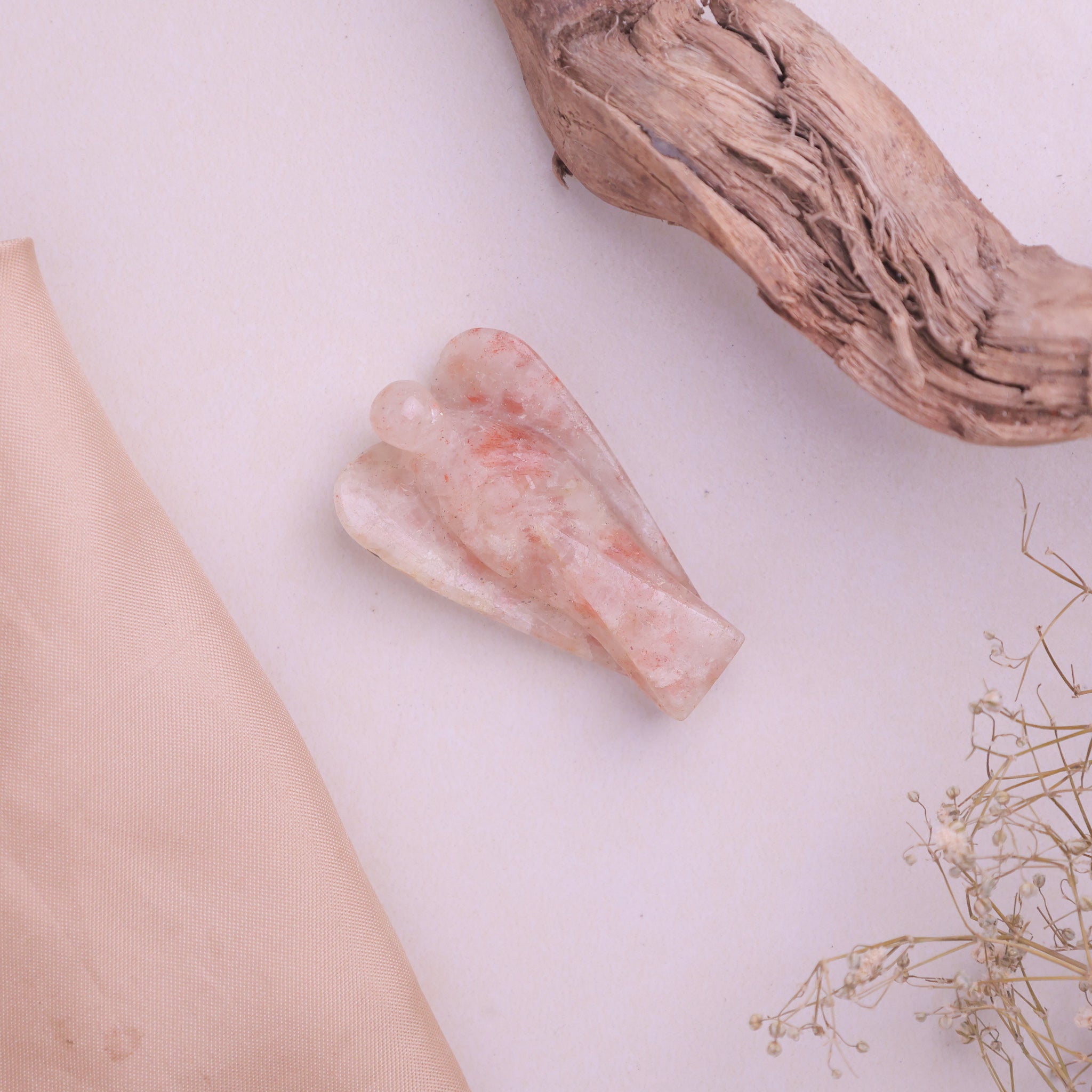 Natural Sunstone Angel 2 Inch