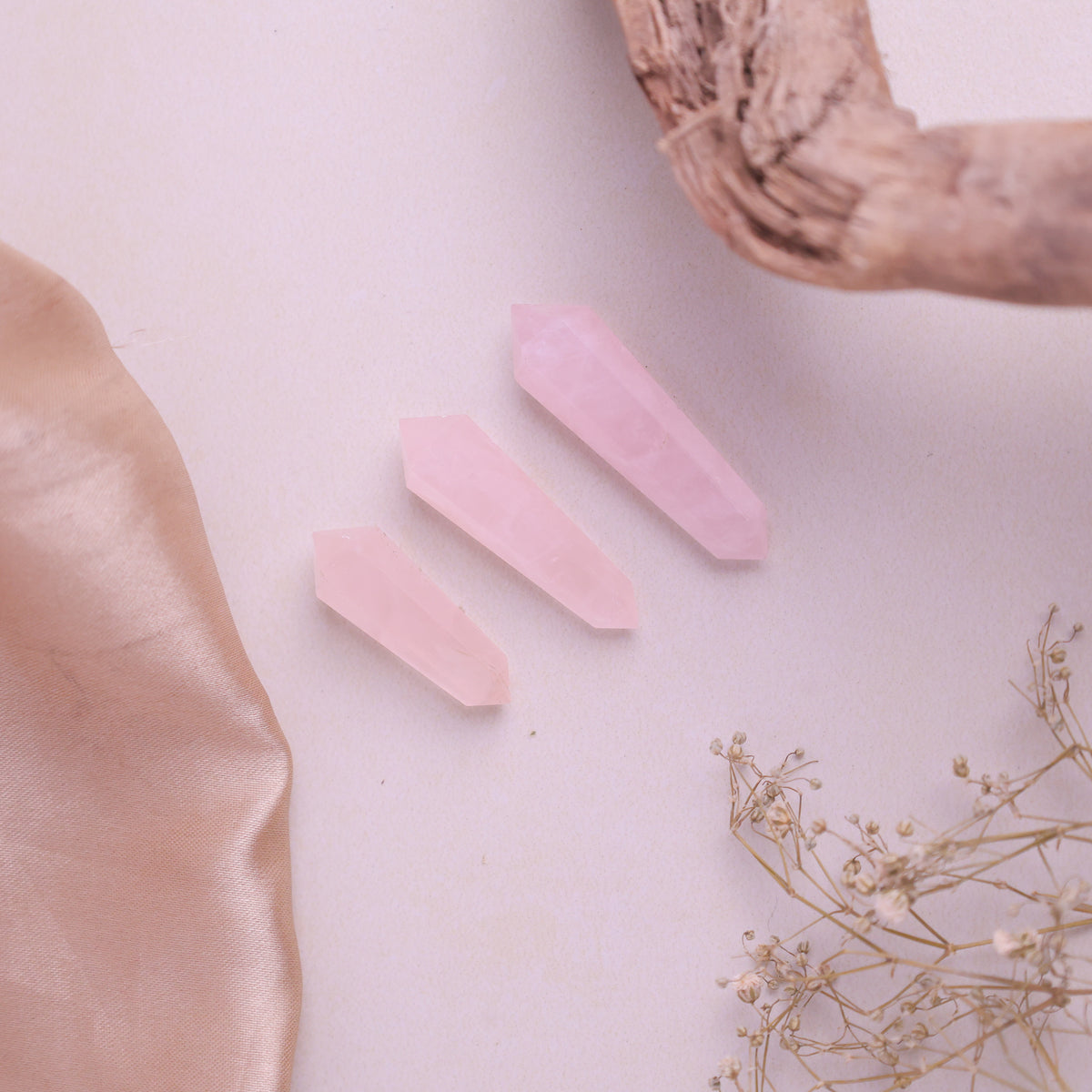 Natural Rose Quartz Pencil