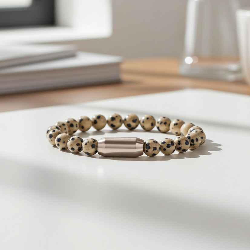 NATURAL DALMATIAN BRACELET