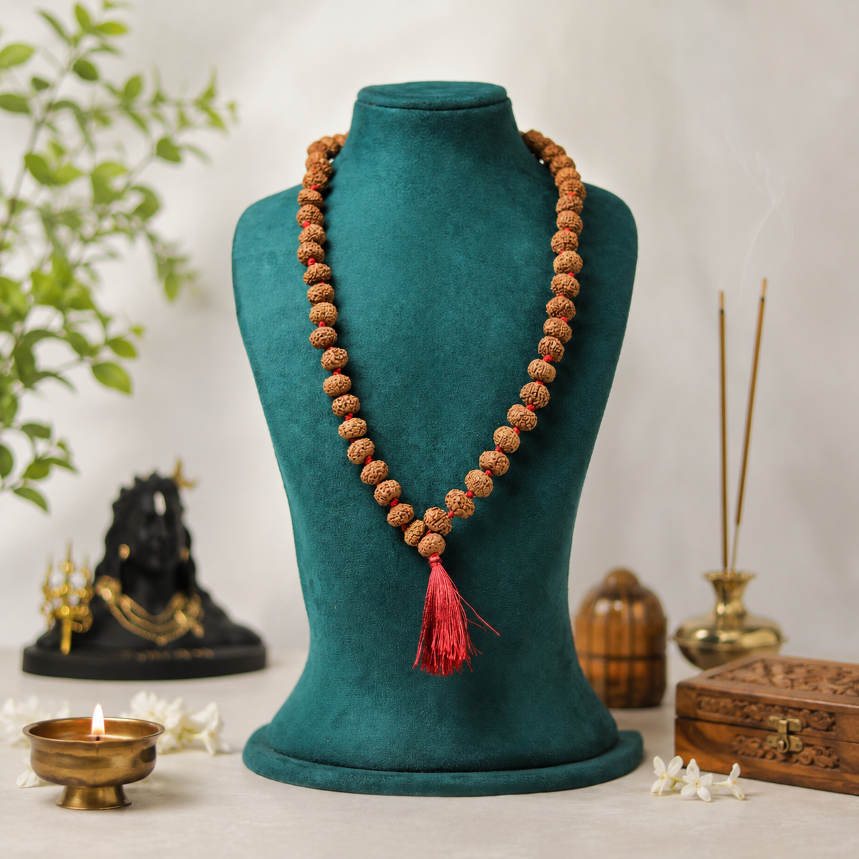 Natural 7 Mukhi Rudraksha Mala (Indonesia)