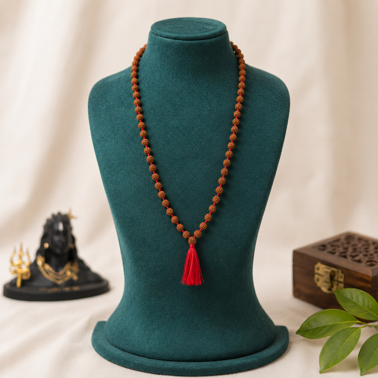 Natural 5 Mukhi Rudraksha 6 mm Mala (Indonesia)