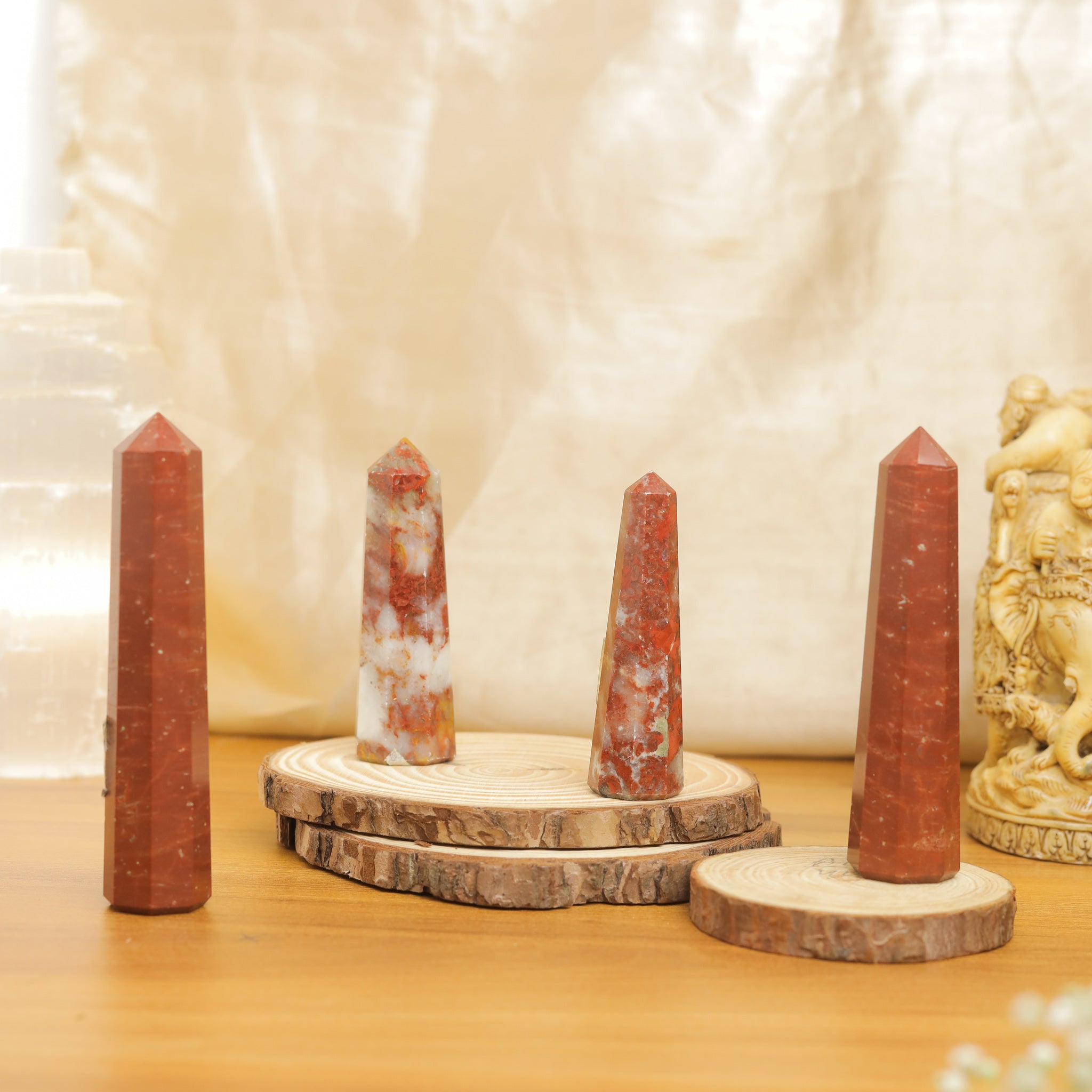 NATURAL RED JASPER WAND