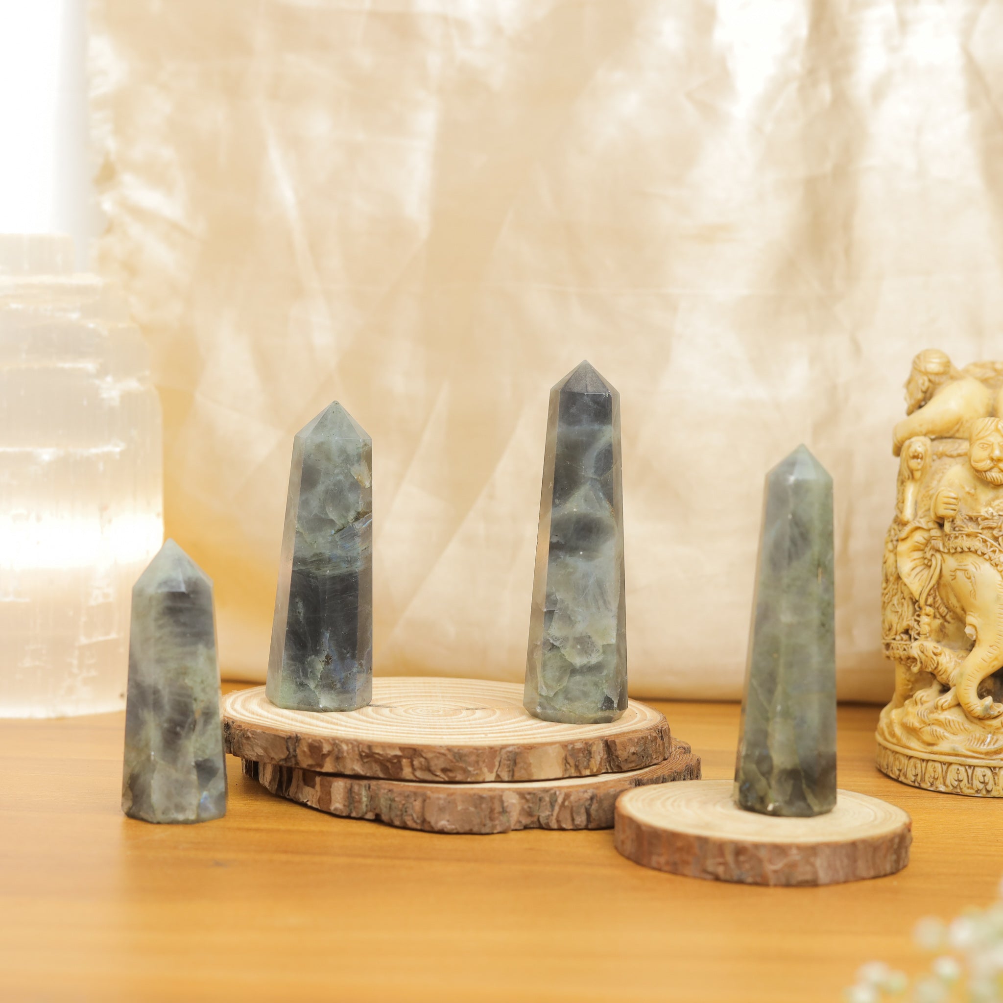 NATURAL LABRADORITE  WAND