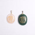 NATURAL  ZIBU COIN PENDANT