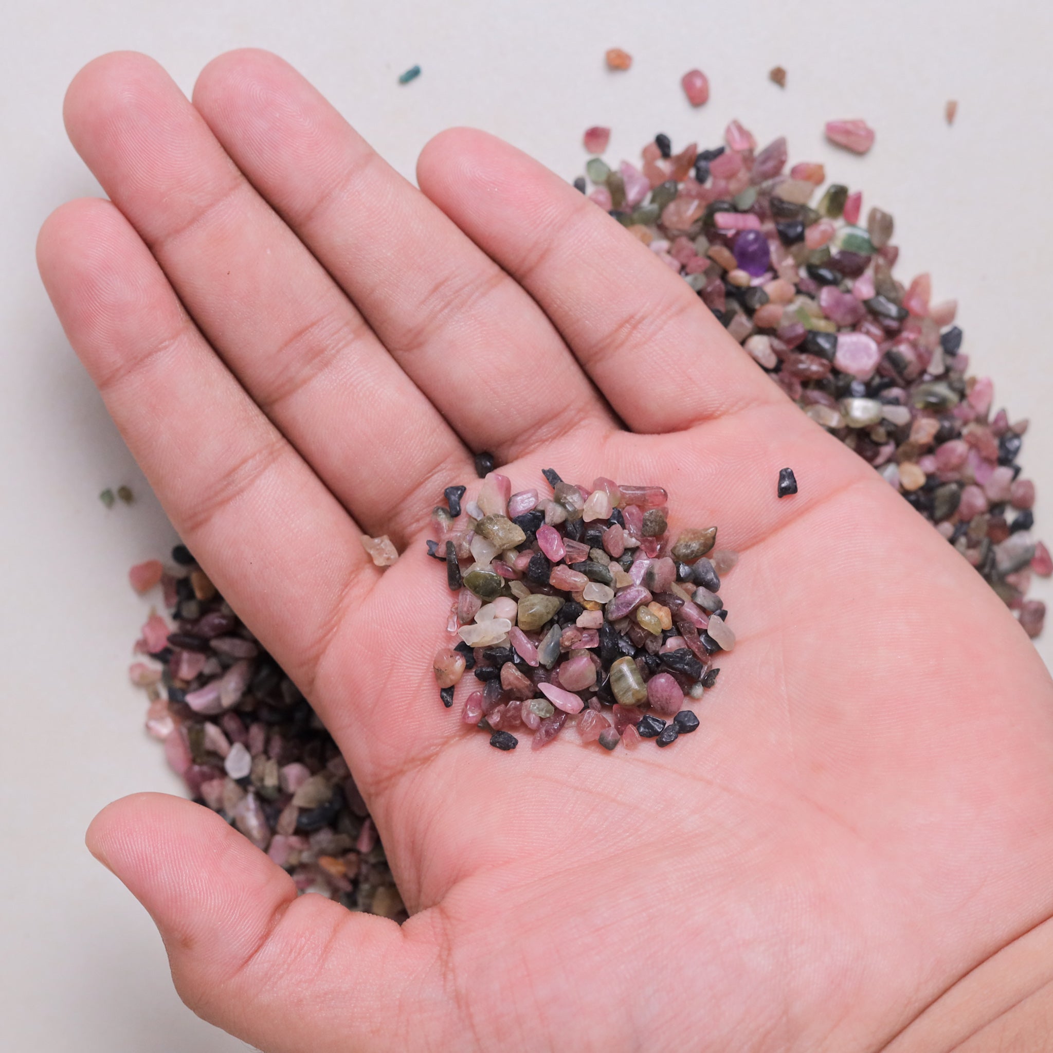 NATURAL PINK TOURMALINE CHIPS