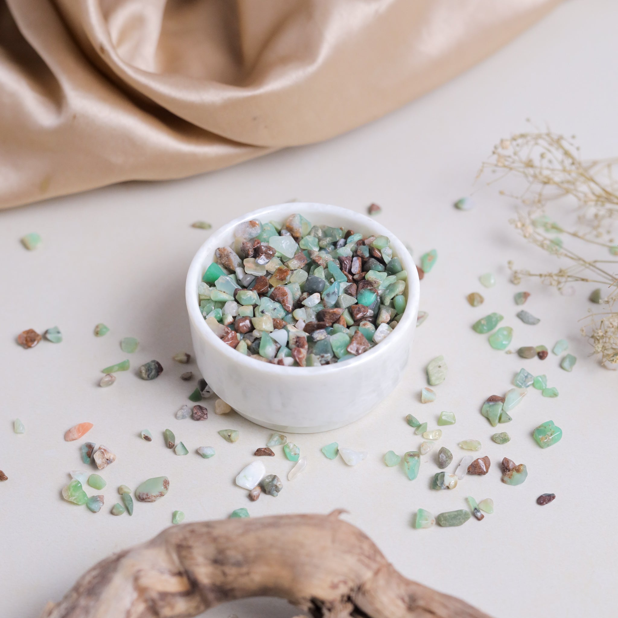 NATURAL CHRYSOPRASE CHIPS