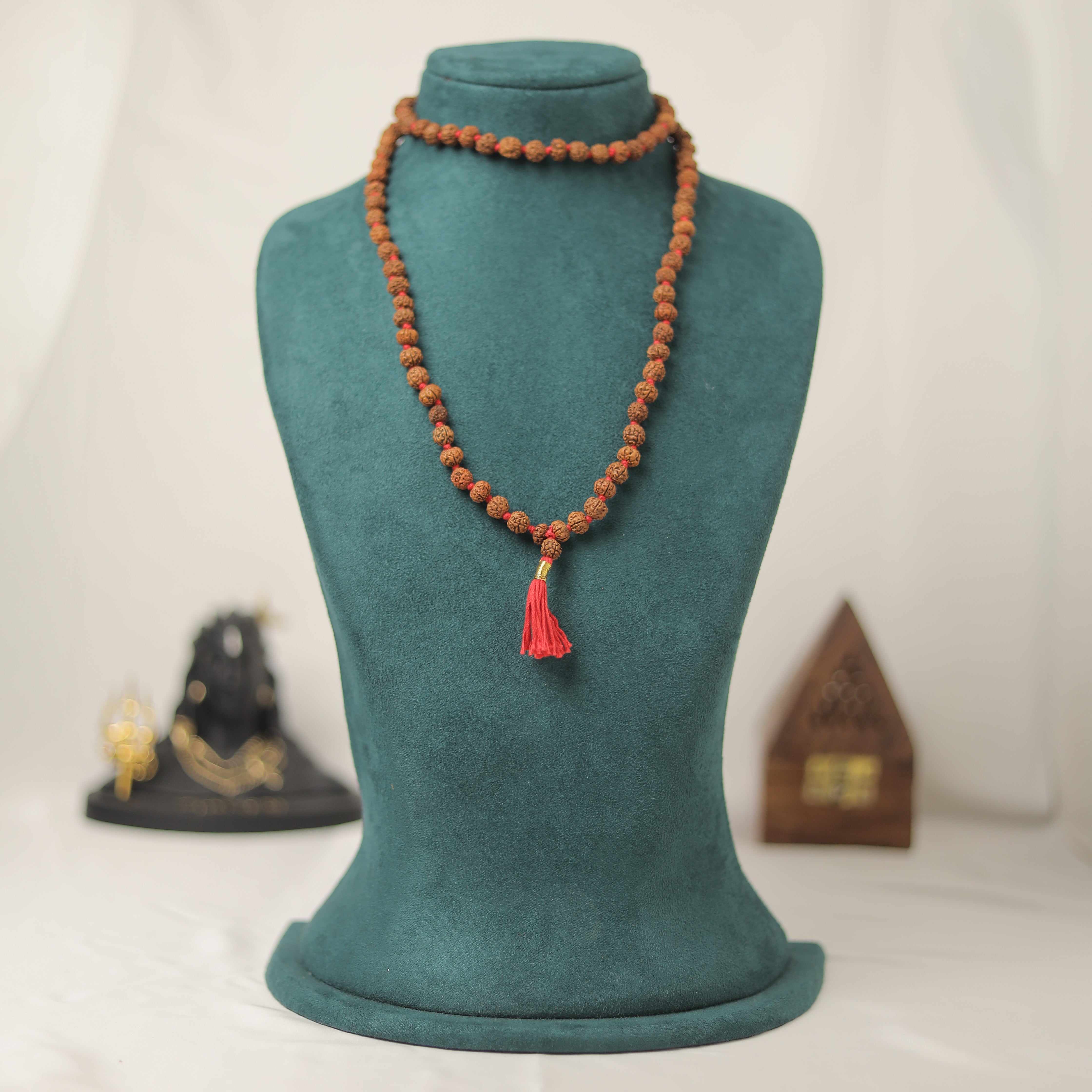 Natural 5 Mukhi Rudraksha 8 mm Mala (Indonesia)