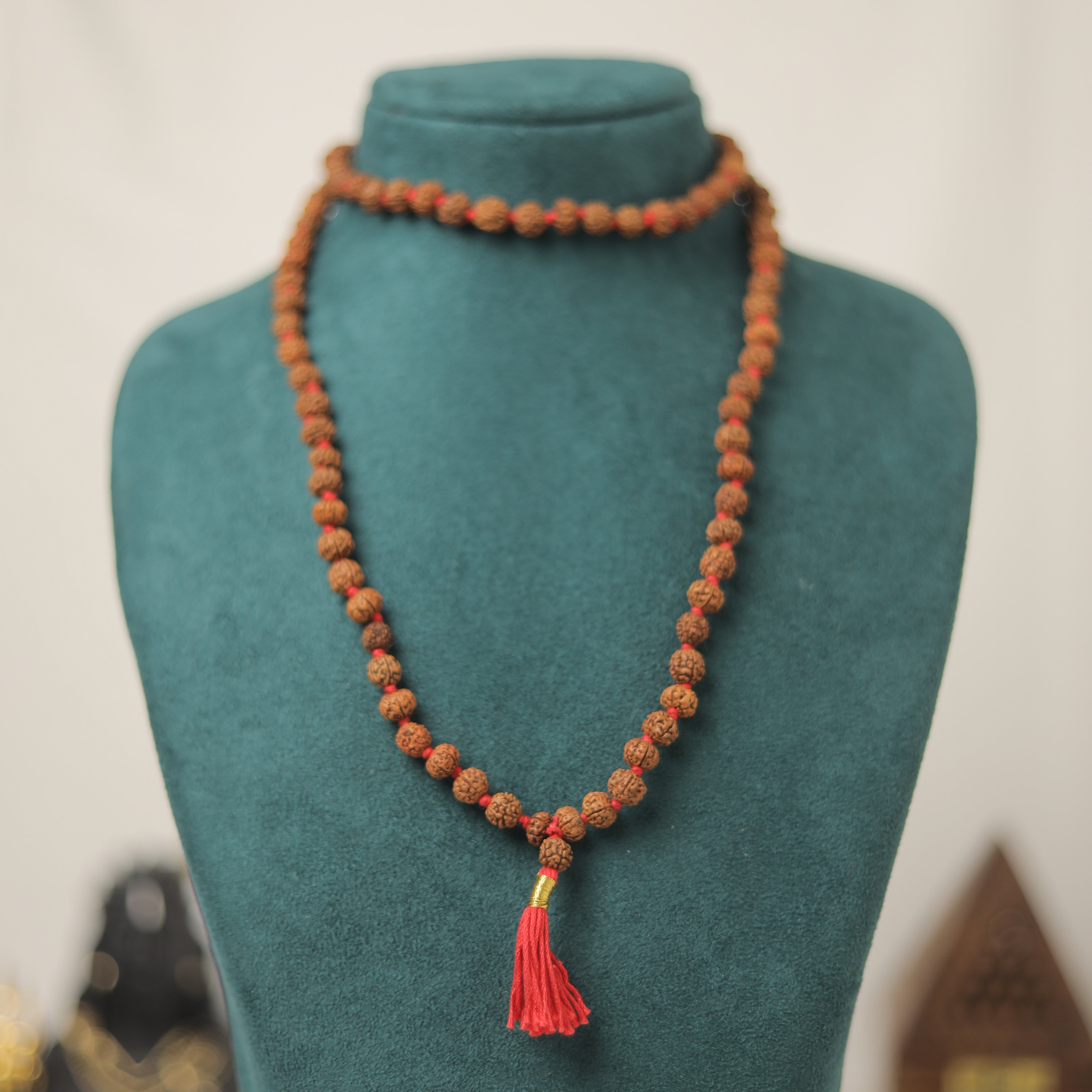 Natural 5 Mukhi Rudraksha 8 mm Mala (Indonesia)