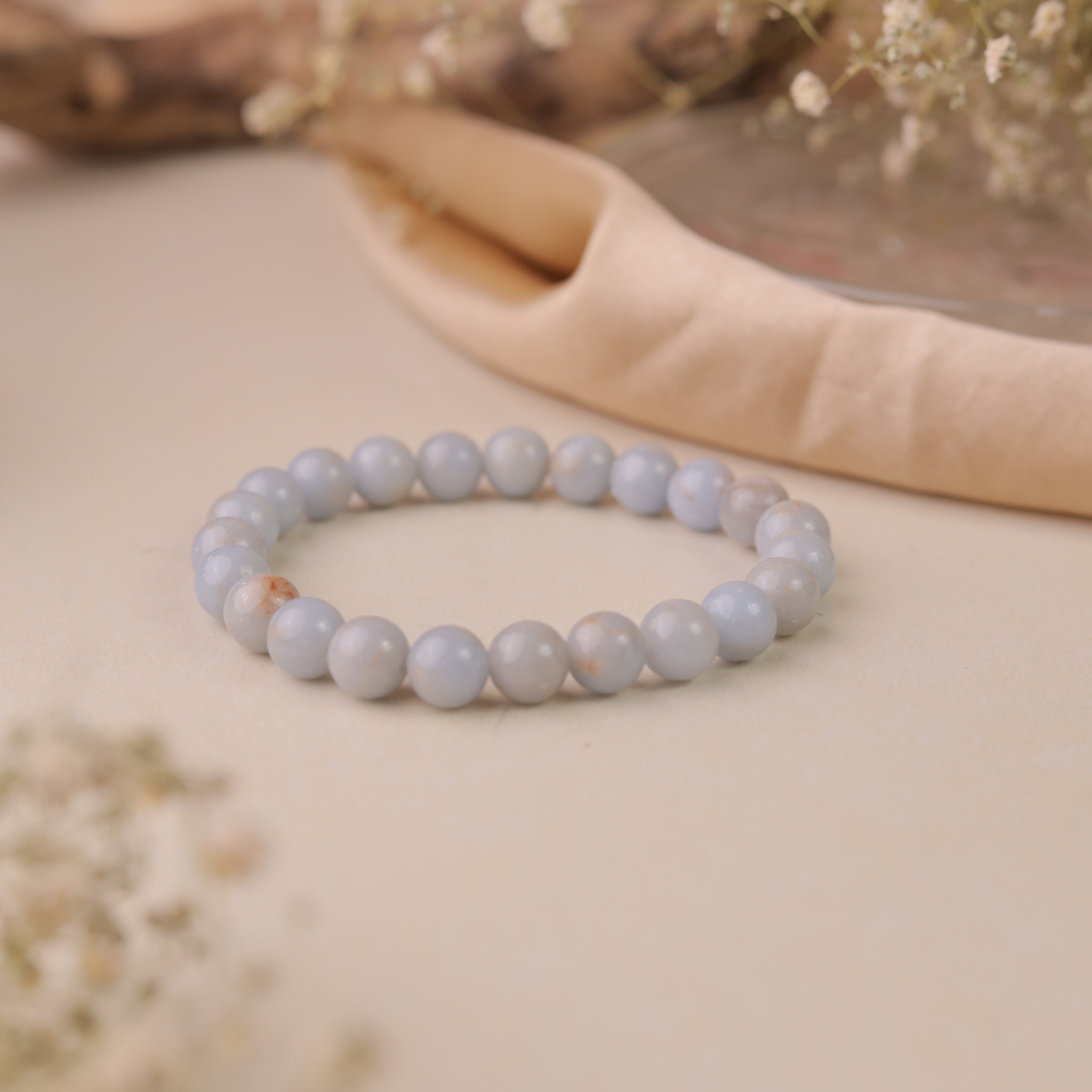 NATURAL ANGELITE BRACELET