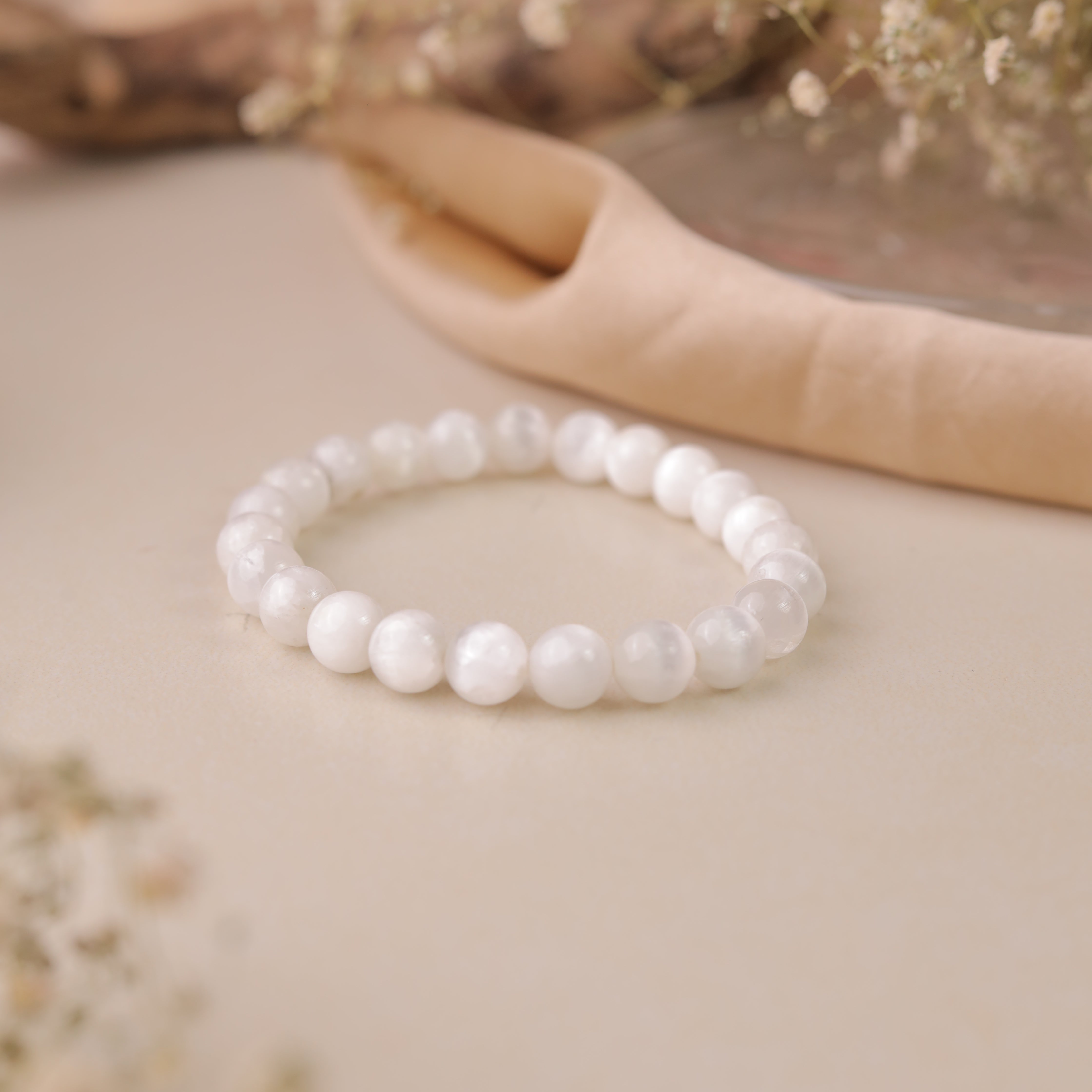 NATURAL SELENITE BRACELET