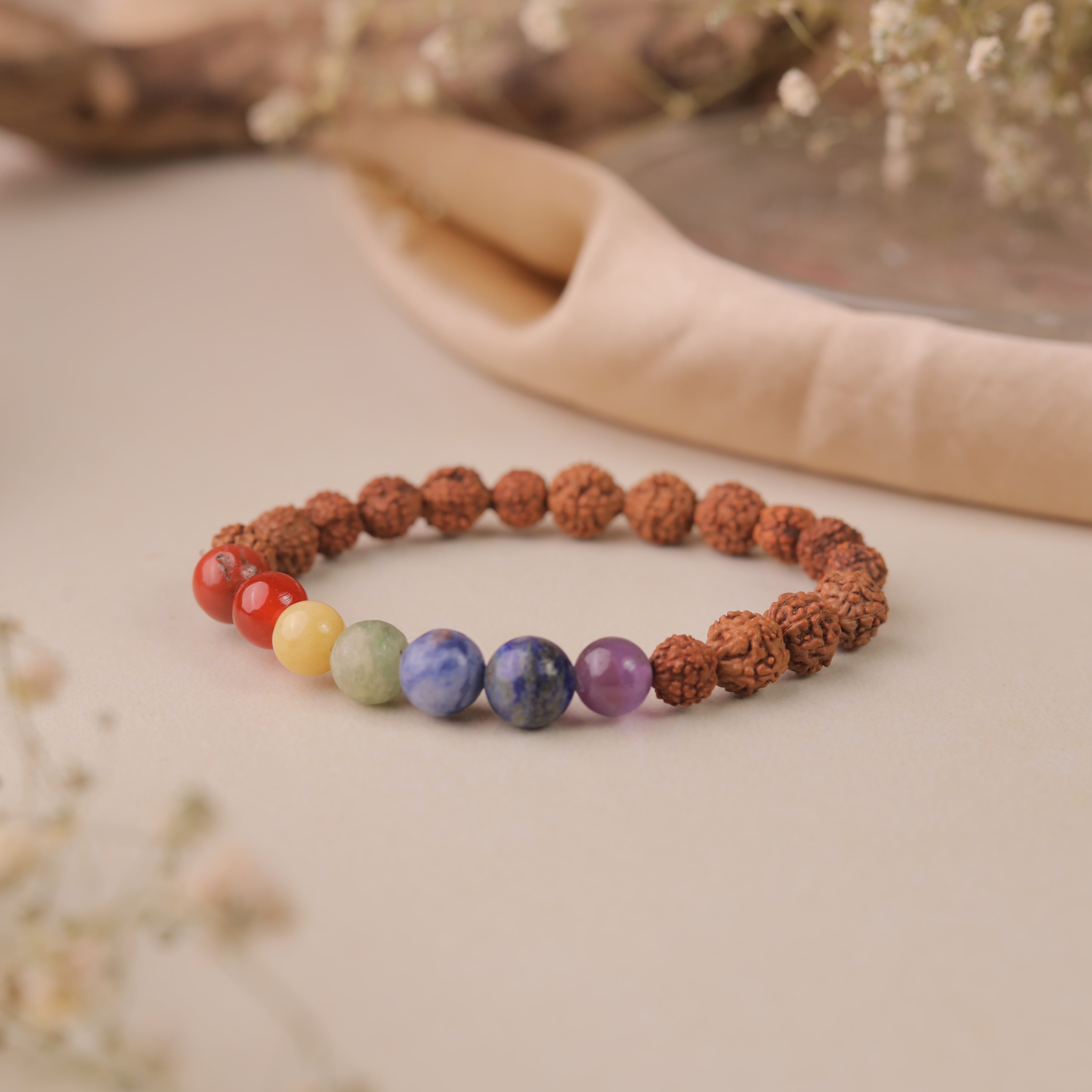 RUDRAKSHA 7 CHAKRA BRACELET