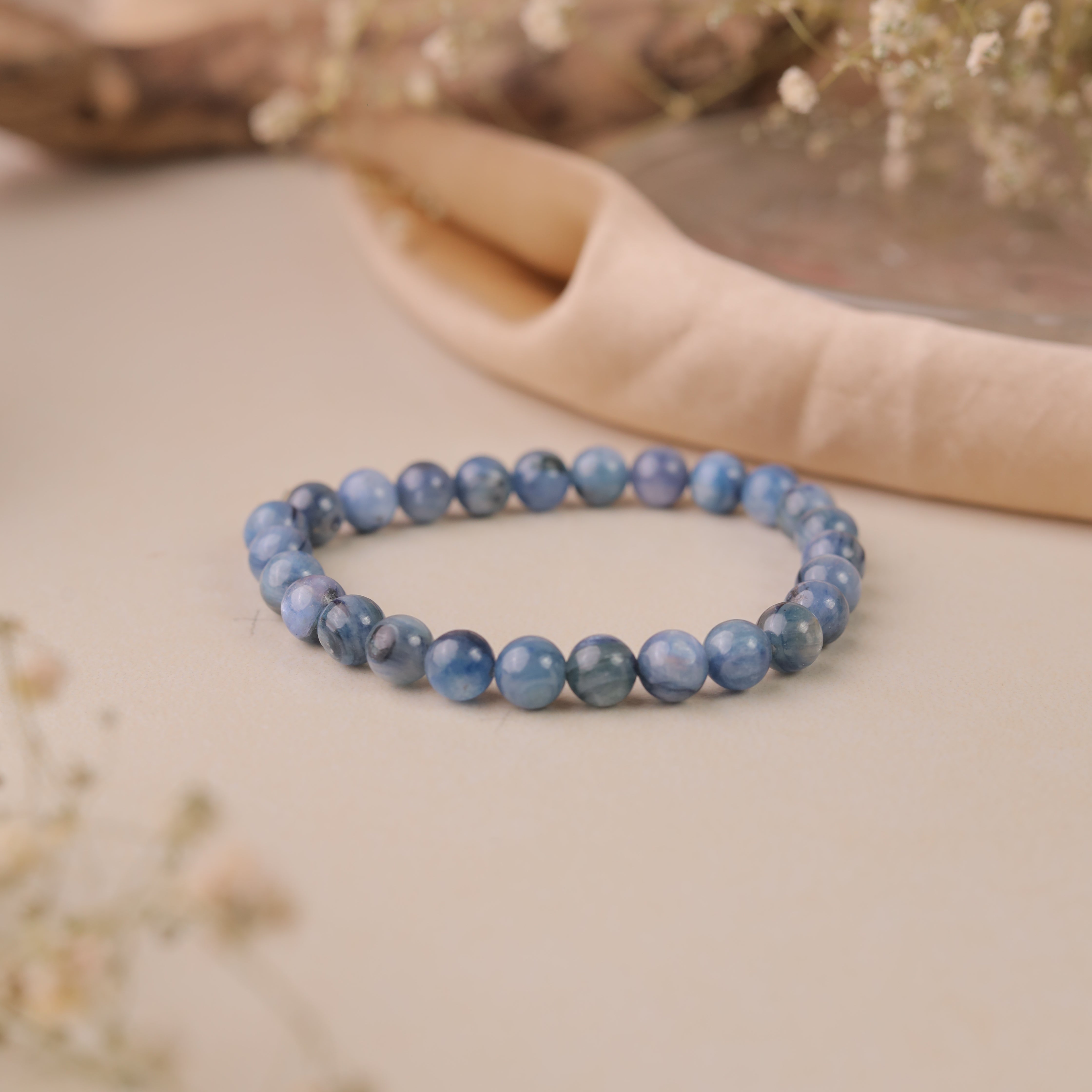 NATURAL BLUE KYANITE BRACELET