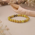 NATURAL YELLOW JADE ( AFGANI) BRACELET