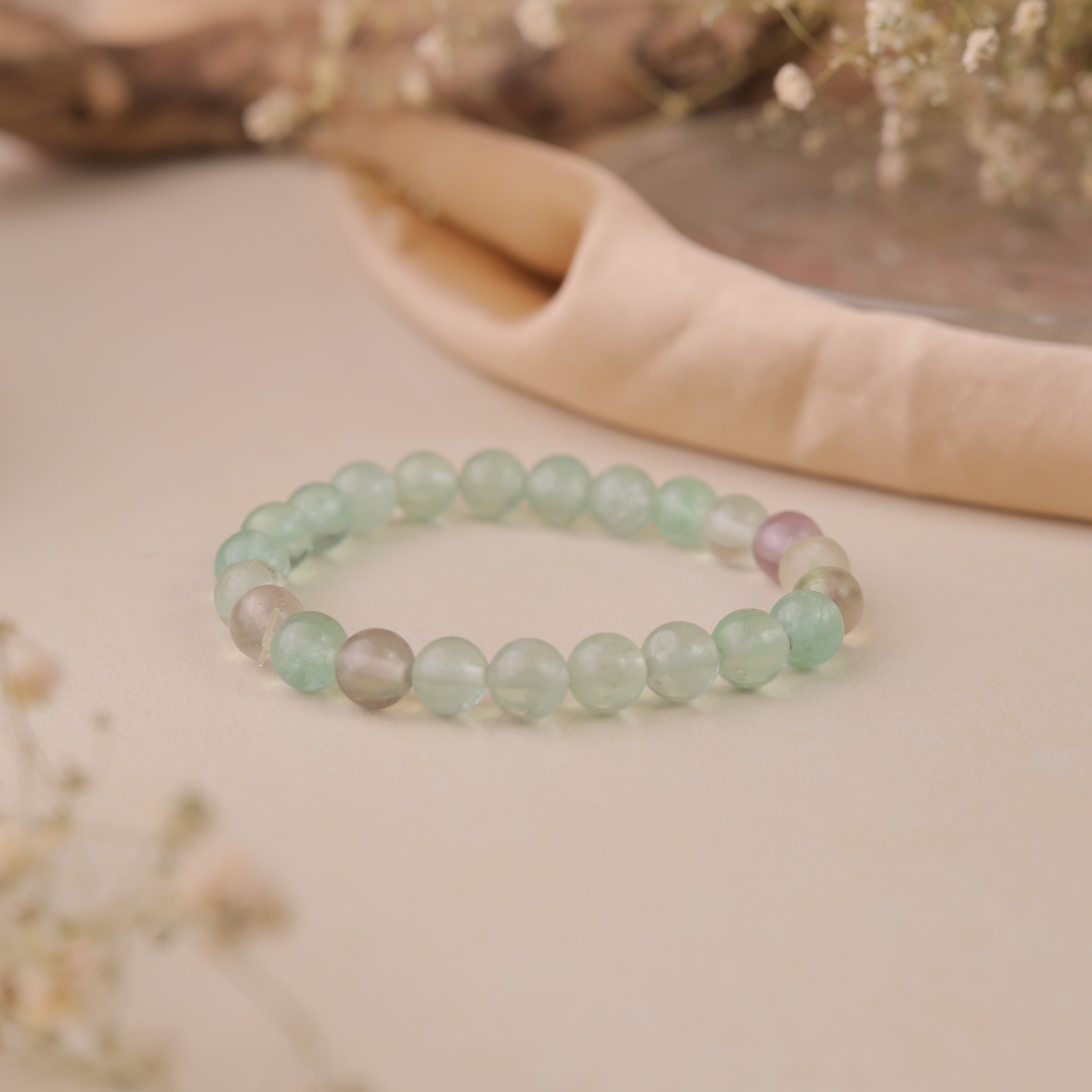 Natural Multi Fluorite Bracelet