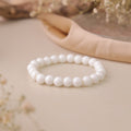 NATURAL WHITE AGATE BRACELET