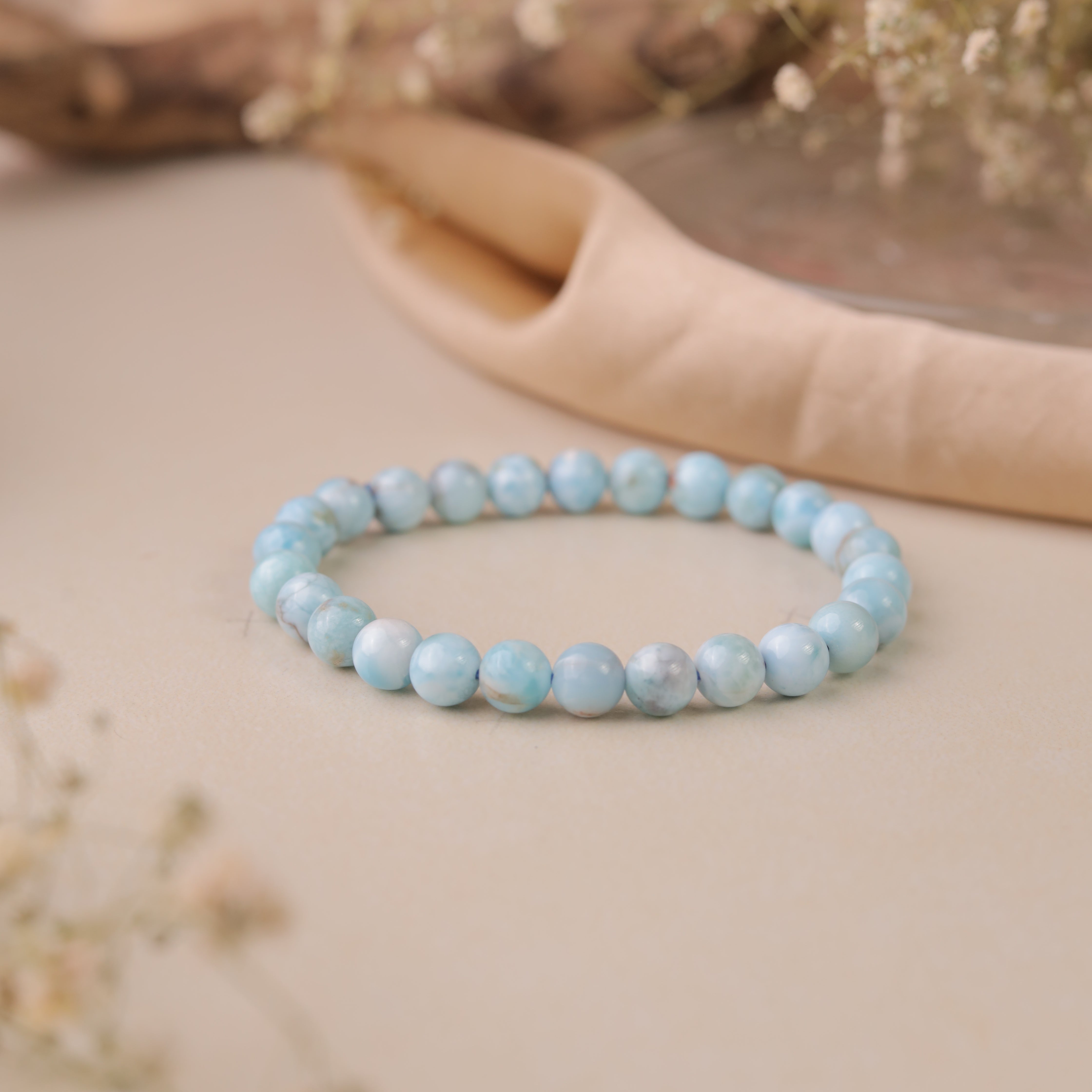 NATURAL LARIMAR BRACELET