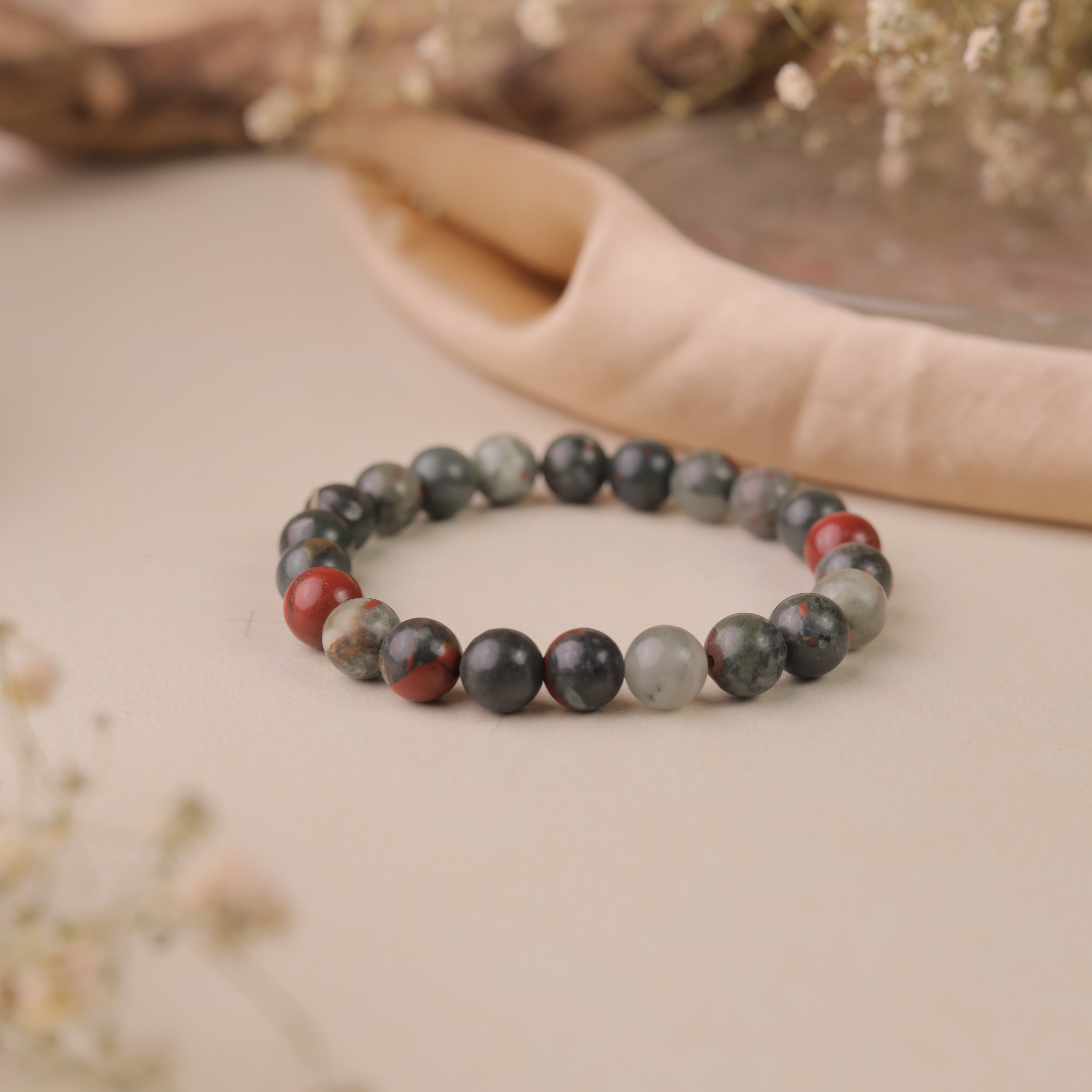 NATURAL BLOODSTONE BRACELET
