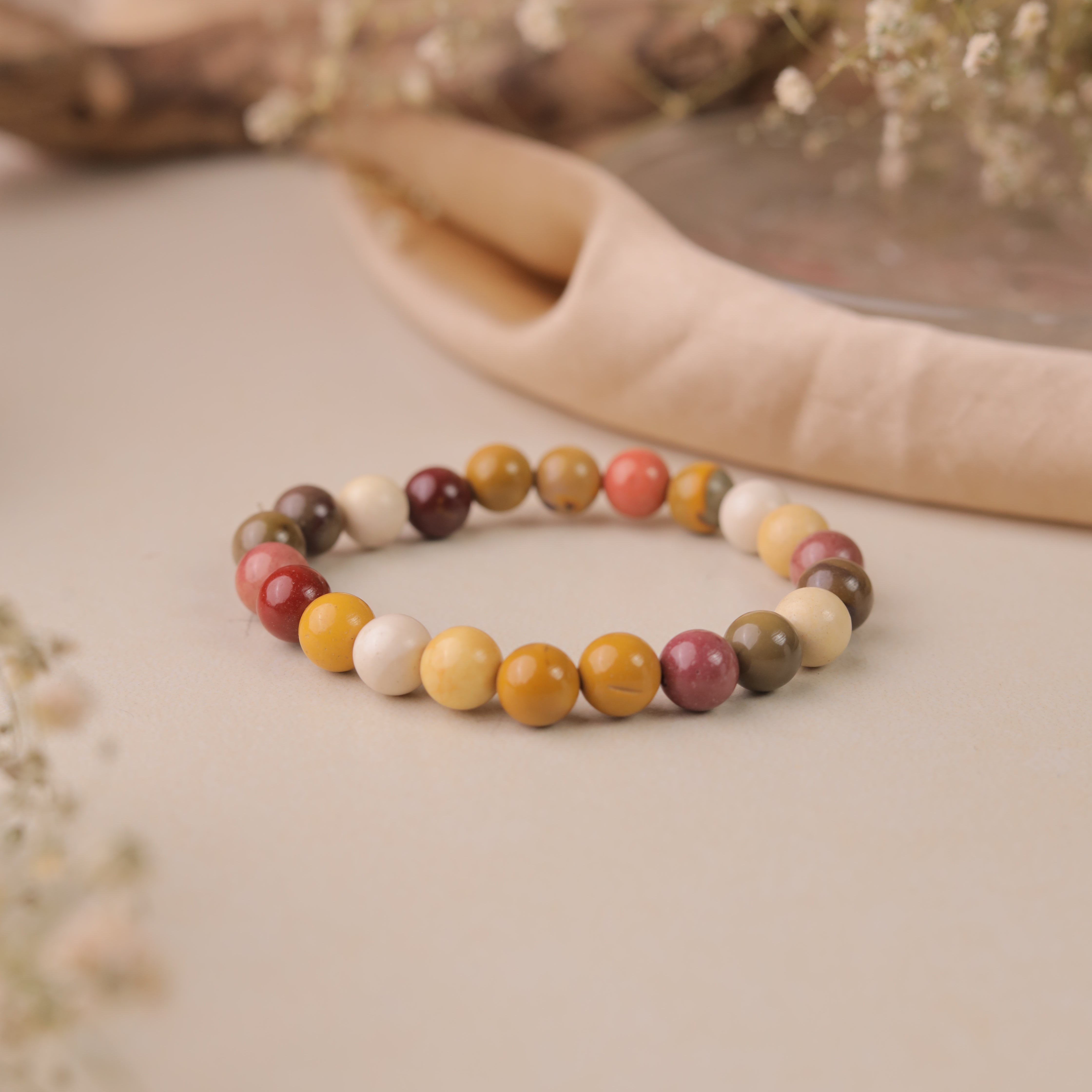 NATURAL MOOKITE JASPER BRACELET