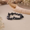 NATURAL BLACK TOURMALINE CHIPS BRACELET