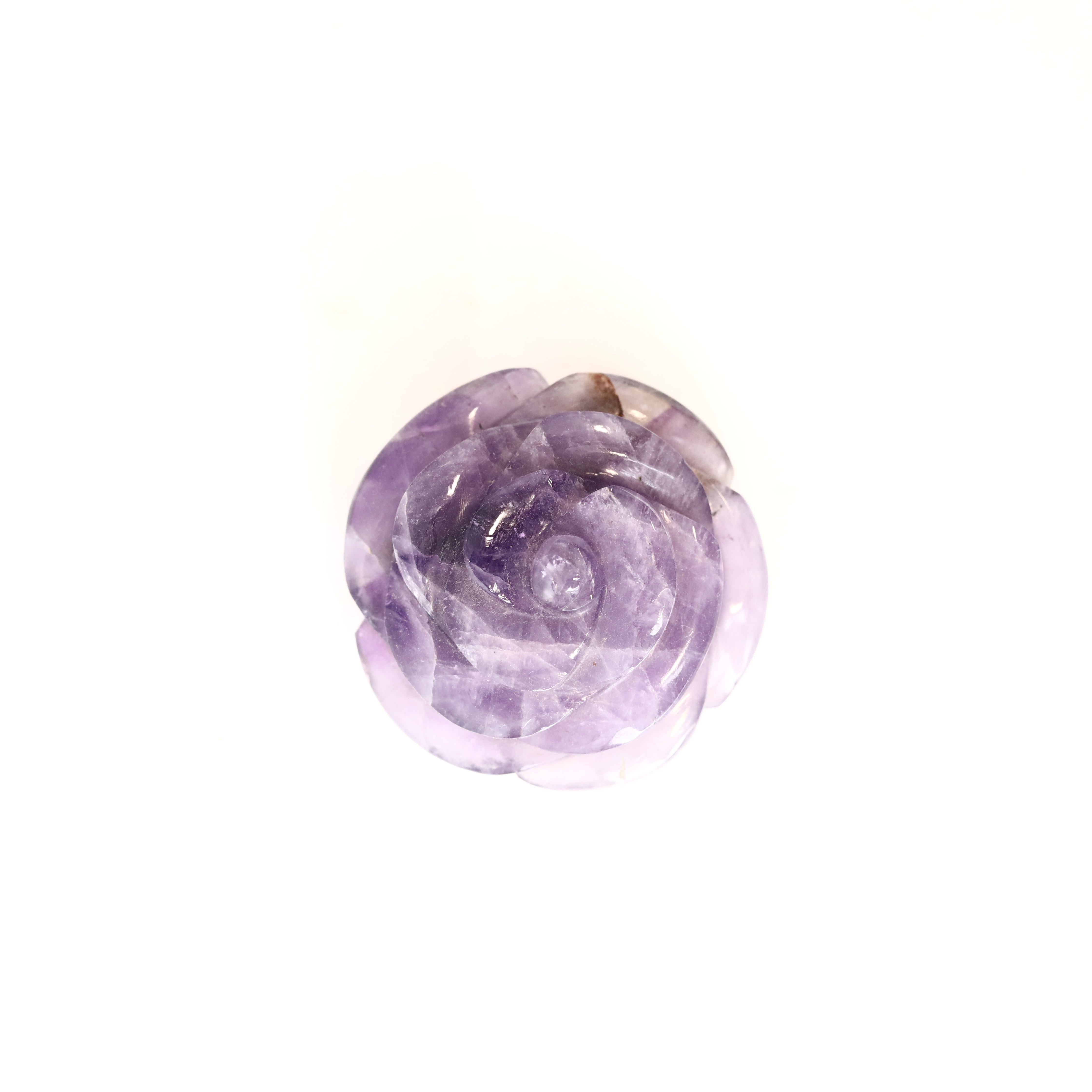 Amethyst Rose Carving 61g