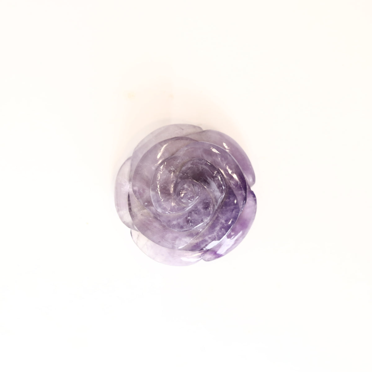 Amethyst Rose Carving 84g