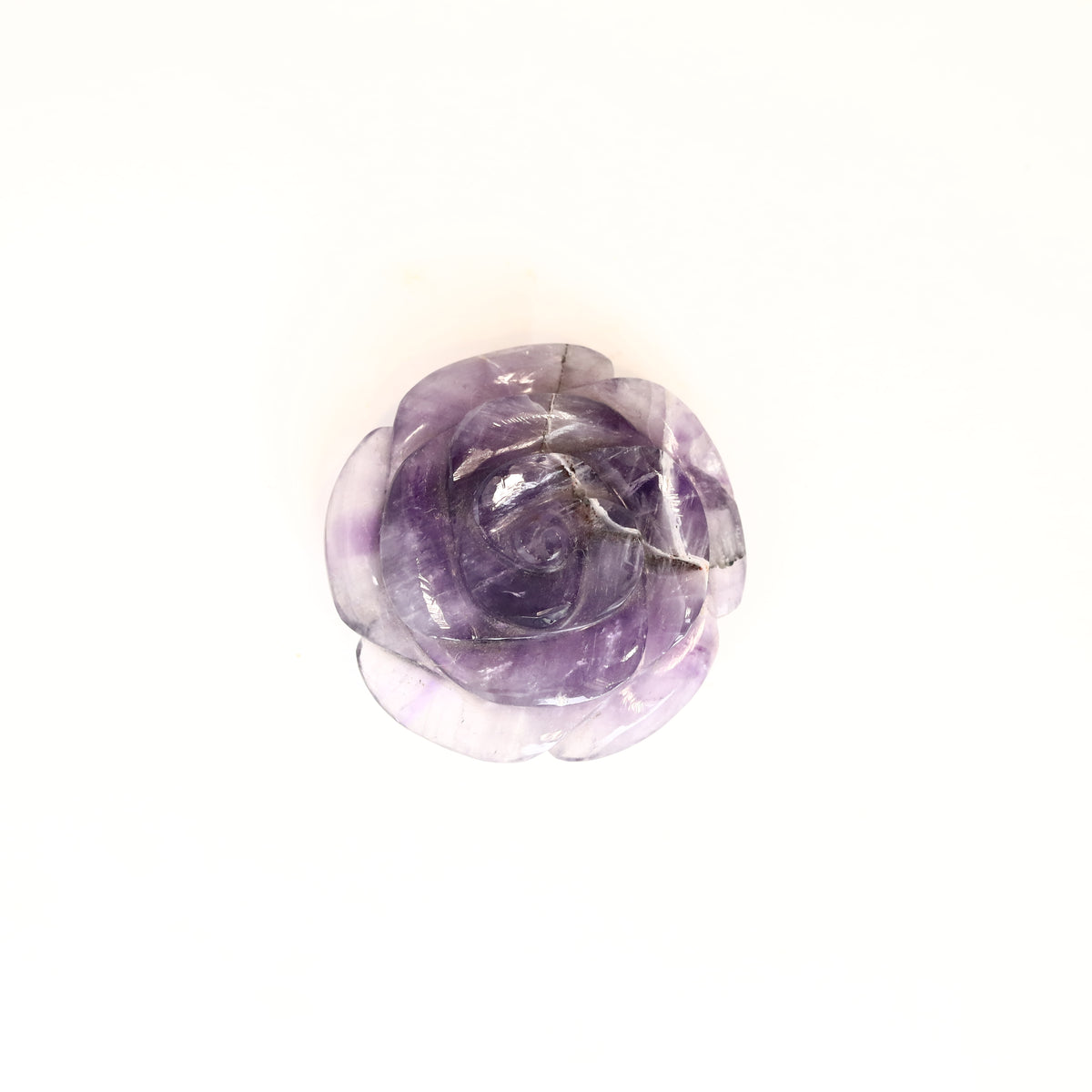 Amethyst Rose Carving 62g