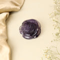 Amethyst Rose Carving 87g