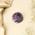 Amethyst Rose Carving 61g