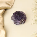 Amethyst Rose Carving 132g