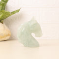 Natural Green Aventurine Horse Hand Carved Sculpture Figurine 244g