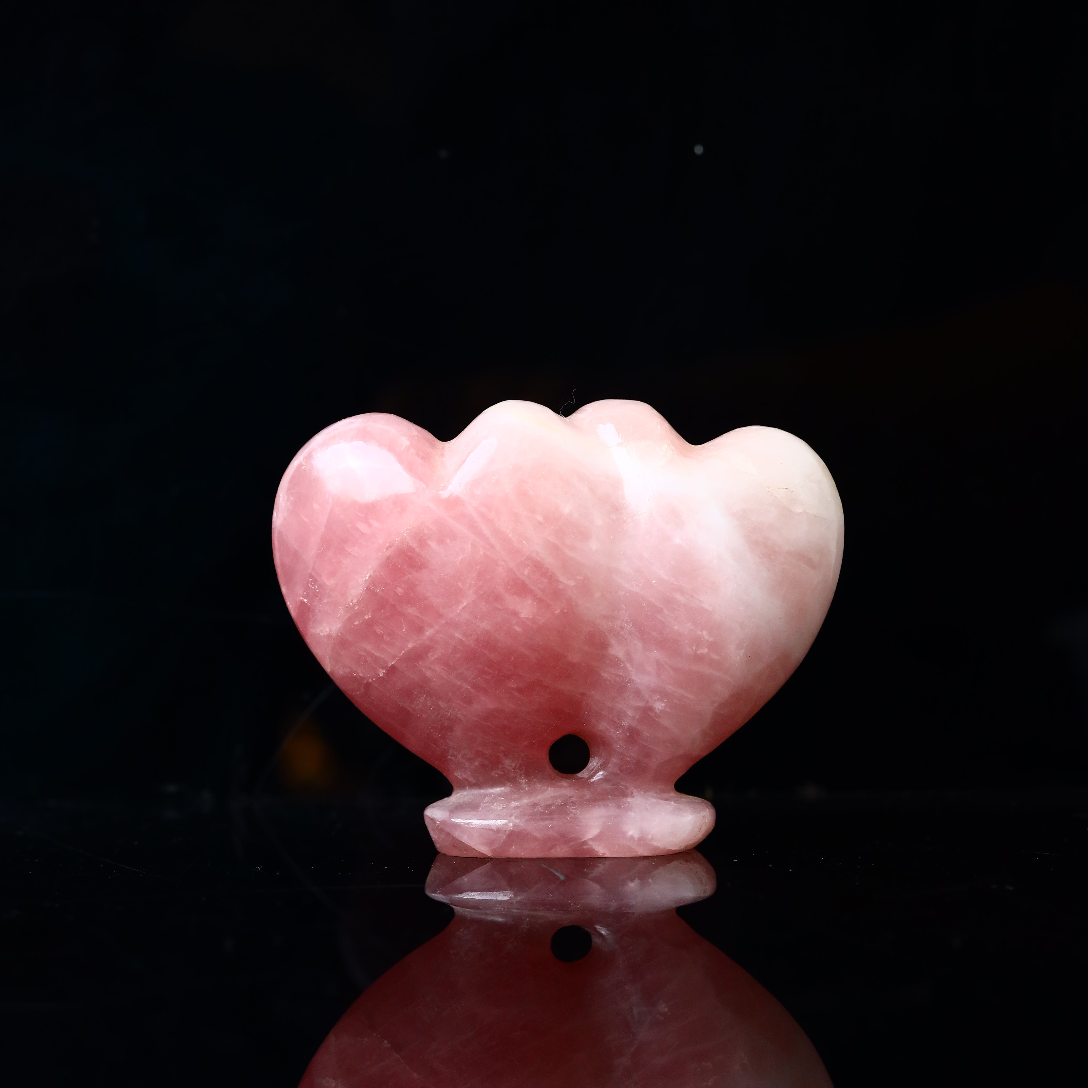 Rose Quartz Hearts for Twin Heart 200g