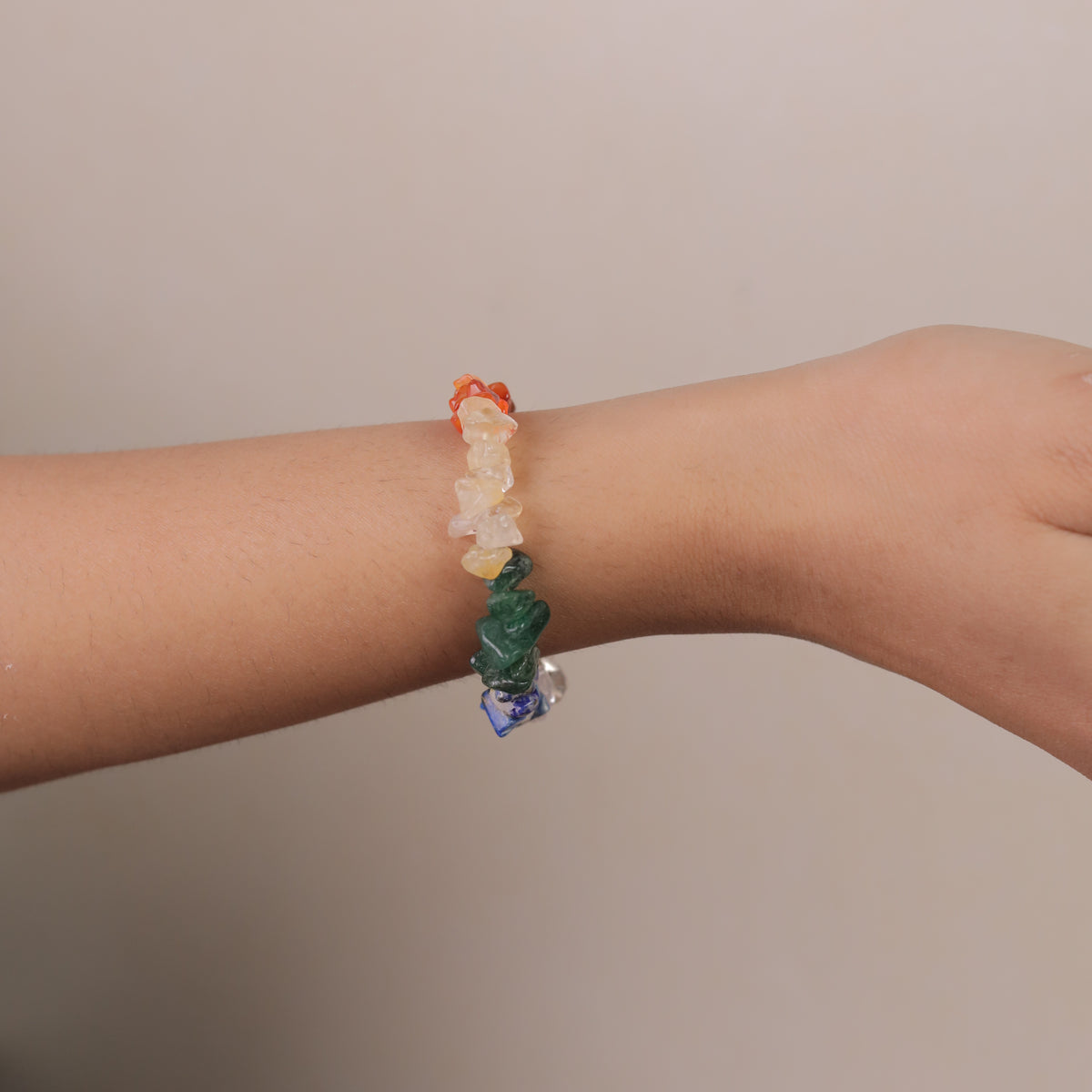 Seven Chakra Chips Bracelet