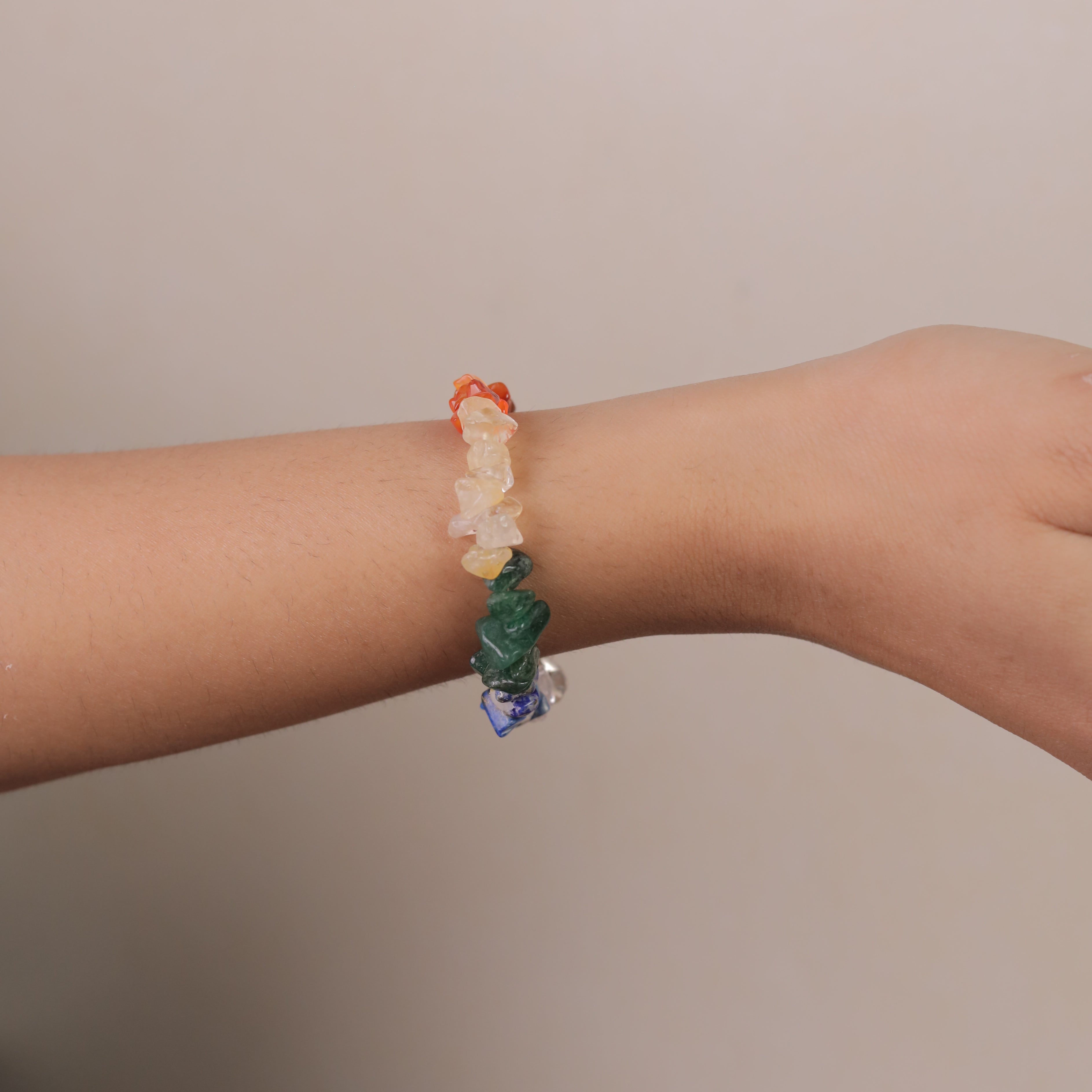Seven Chakra Chips Bracelet