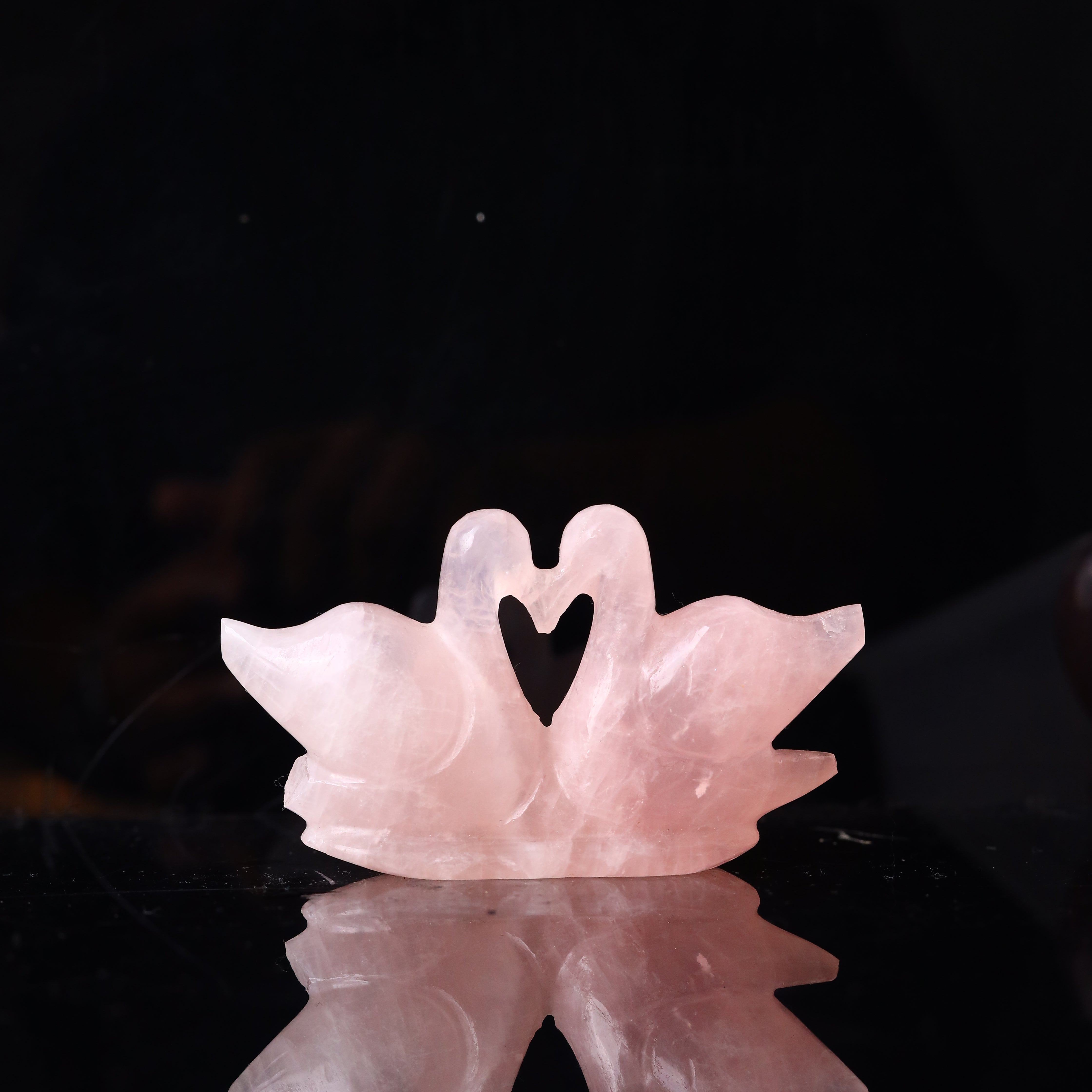 Rose Quartz Mandrin Ducks- Joint 148g