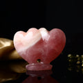 Rose Quartz Hearts for Twin Heart 200g