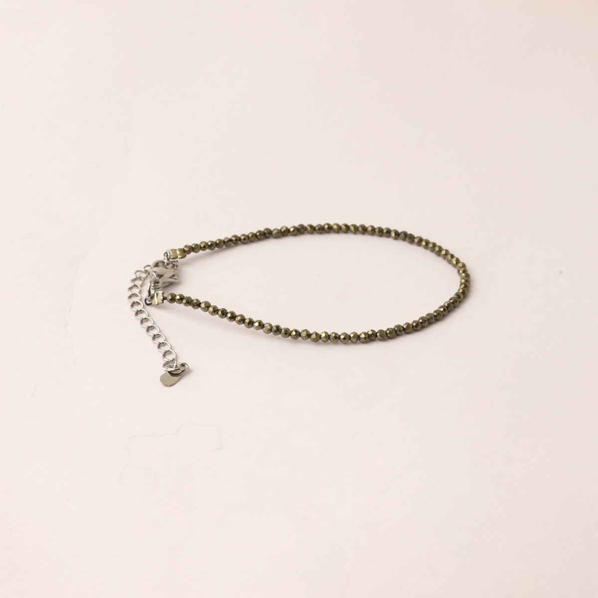 NATURAL PYRITE BRACELET (DIAMOND CUT)