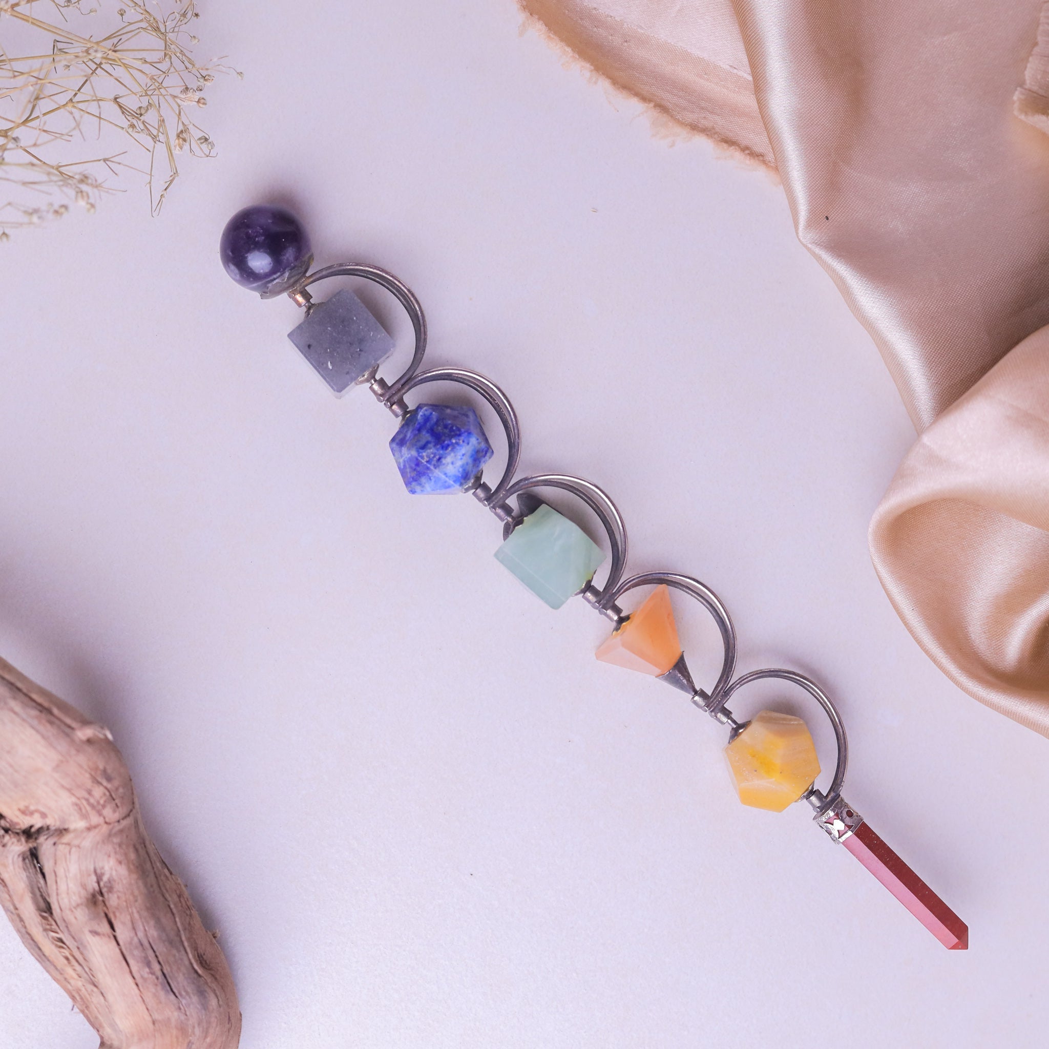 NATURAL 7 CHAKRA FANCY REIKI STICK