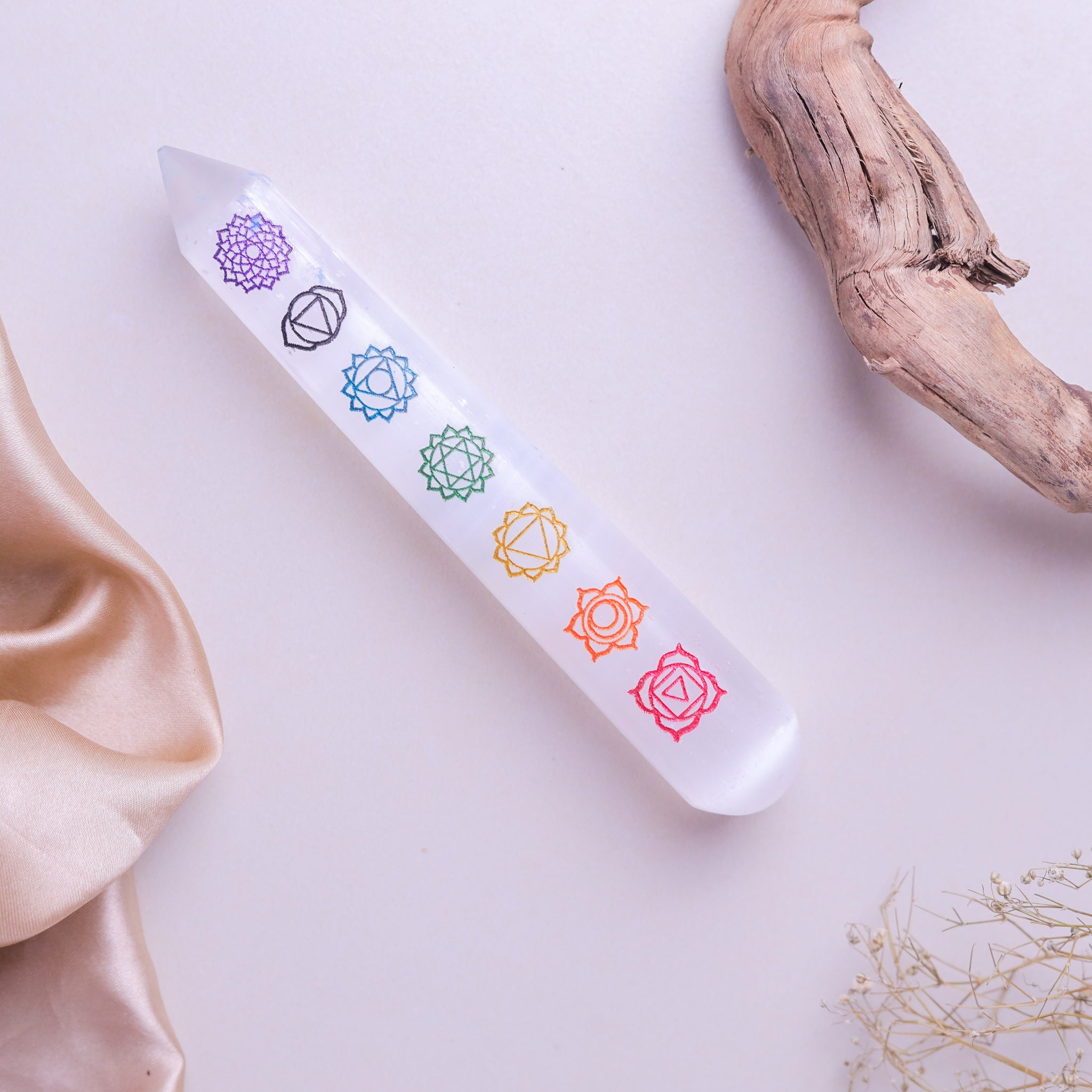 NATURAL SELENITE WAND