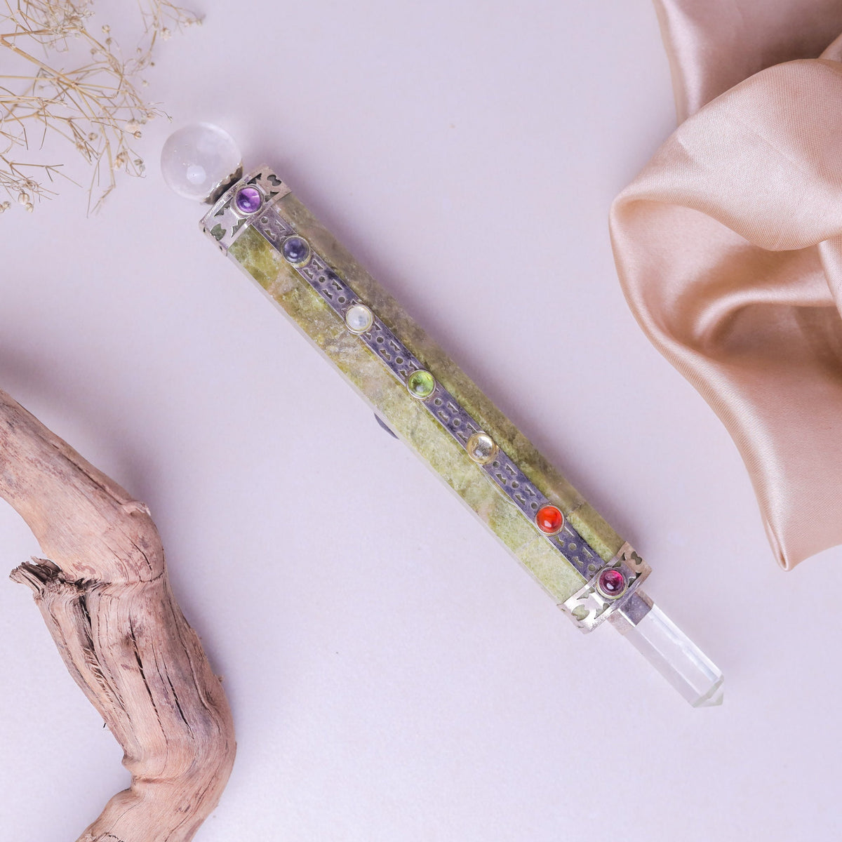 NATURAL VASONITE REIKI STICK