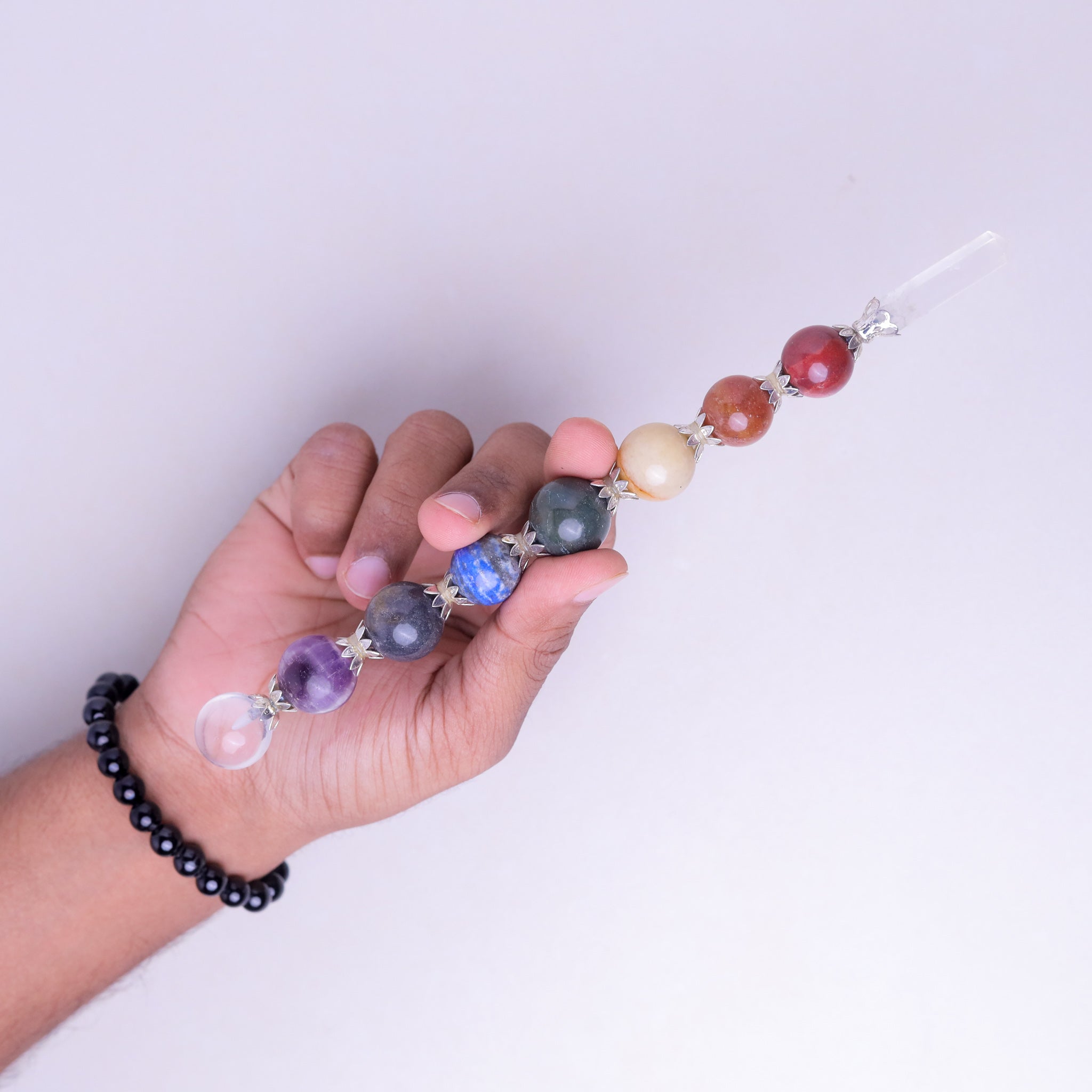 NATURAL SEVEN CHAKRA BALL REIKI STICK