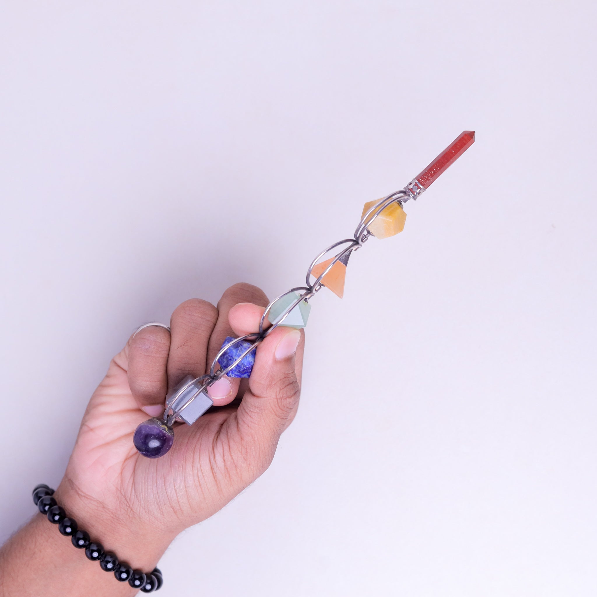 NATURAL 7 CHAKRA FANCY REIKI STICK