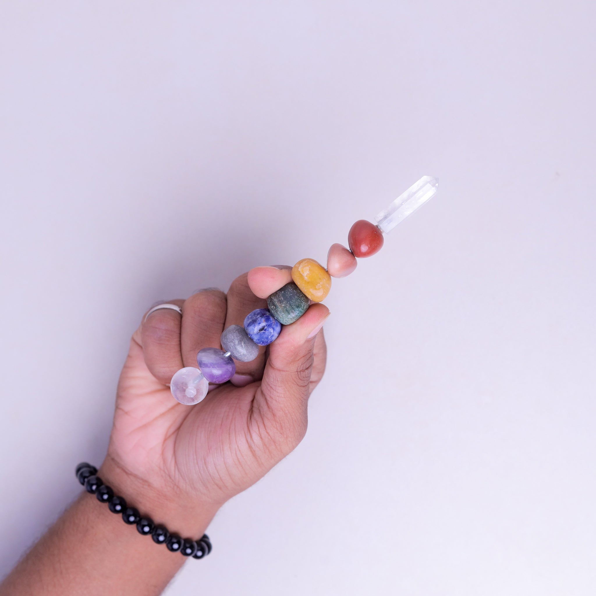NATURAL 7 CHAKRA TUMBLE REIKI STICK